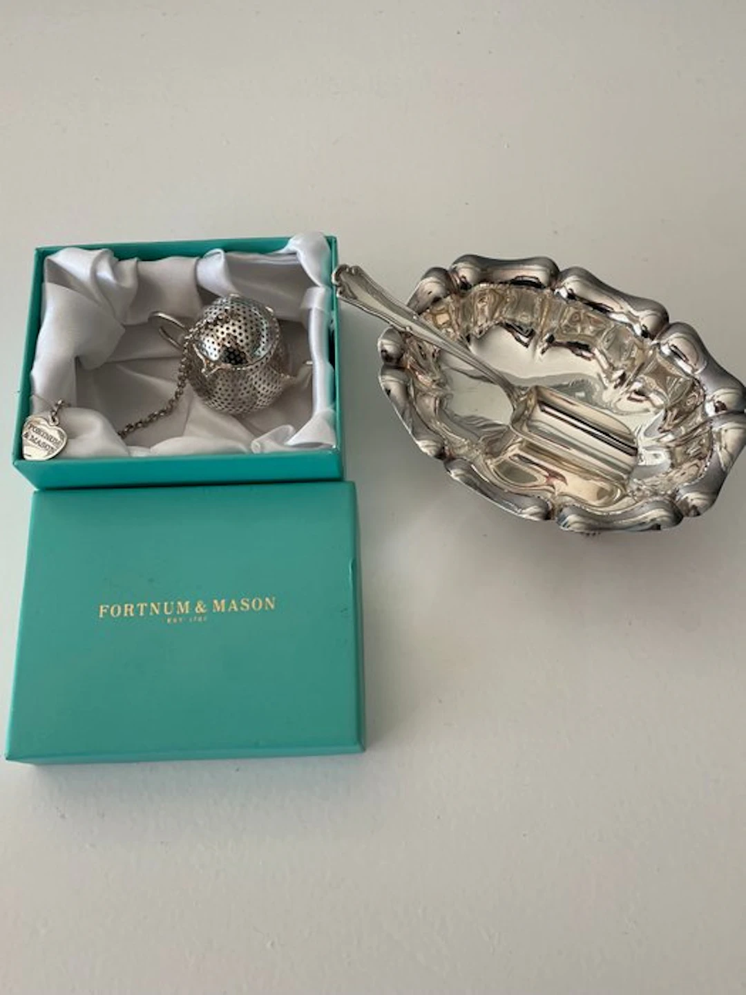 Sugar bowl - Silver - Tea silverware lot