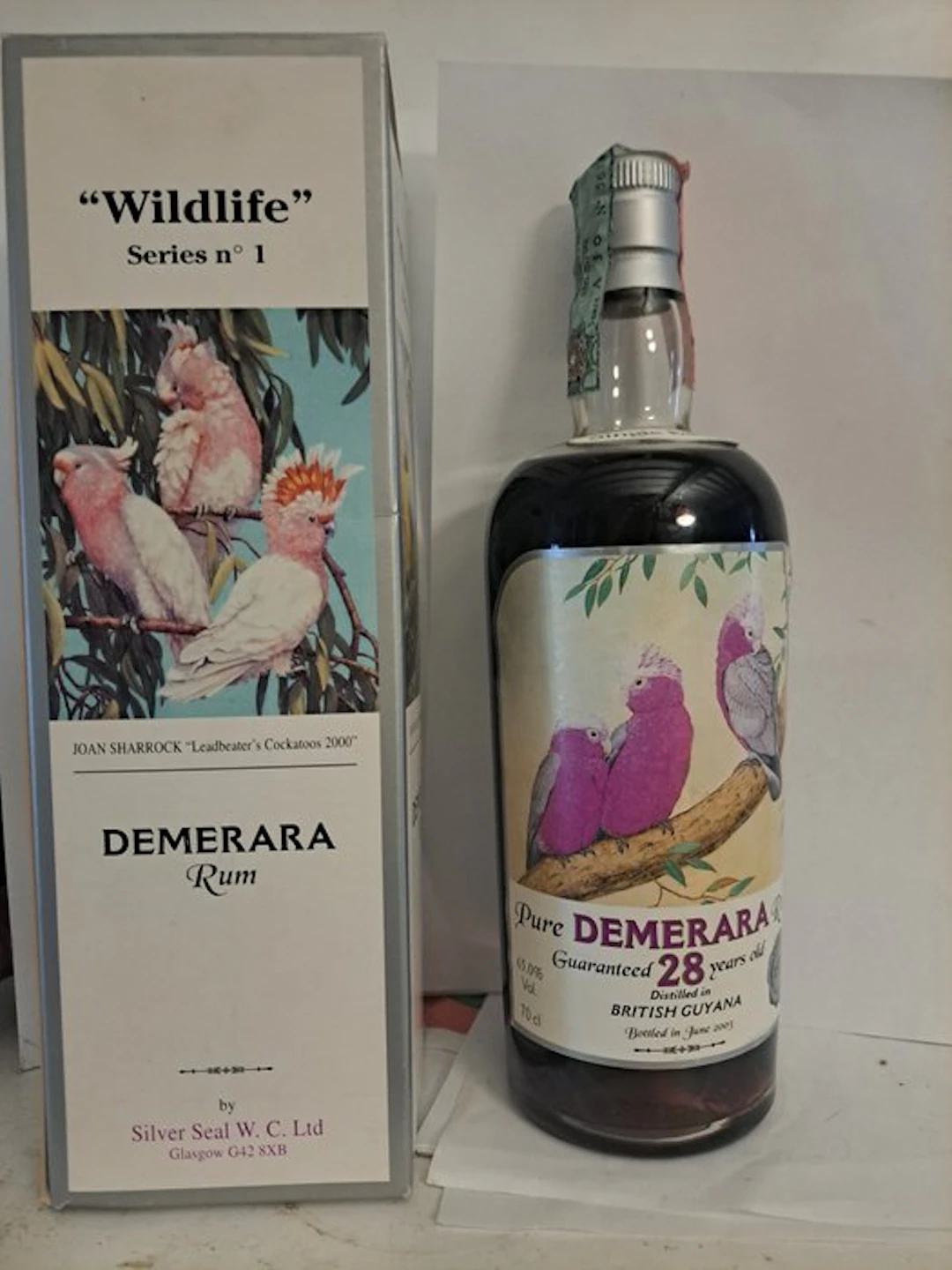 Demerara 1974 28 years old Silver Seal - Wildlife Series No. 1 - b. 2003 - 70cl