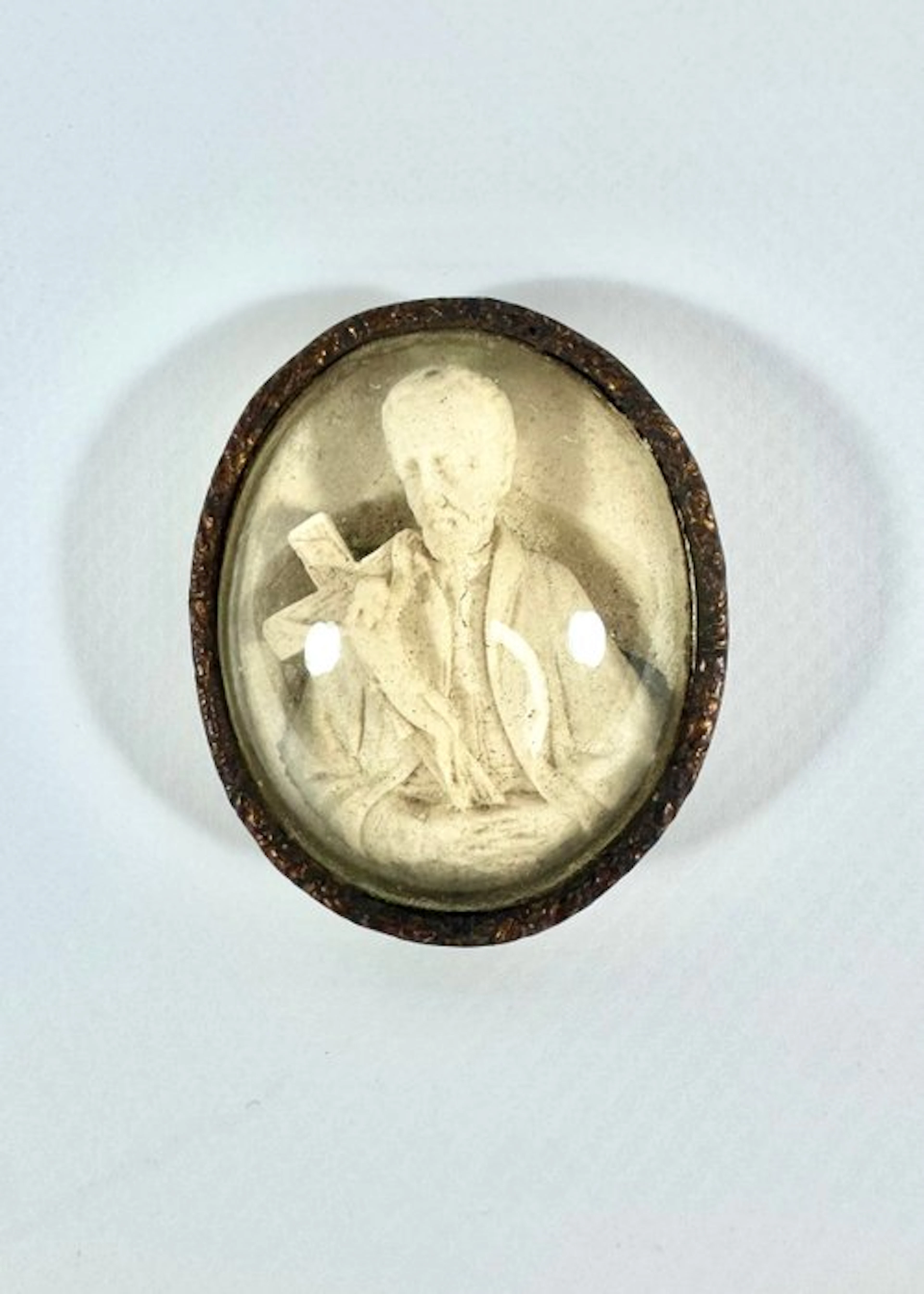 Reliquary box - Meerschaum, Metal - 1850-1900 - Saint John Francis Regis, S.J.
