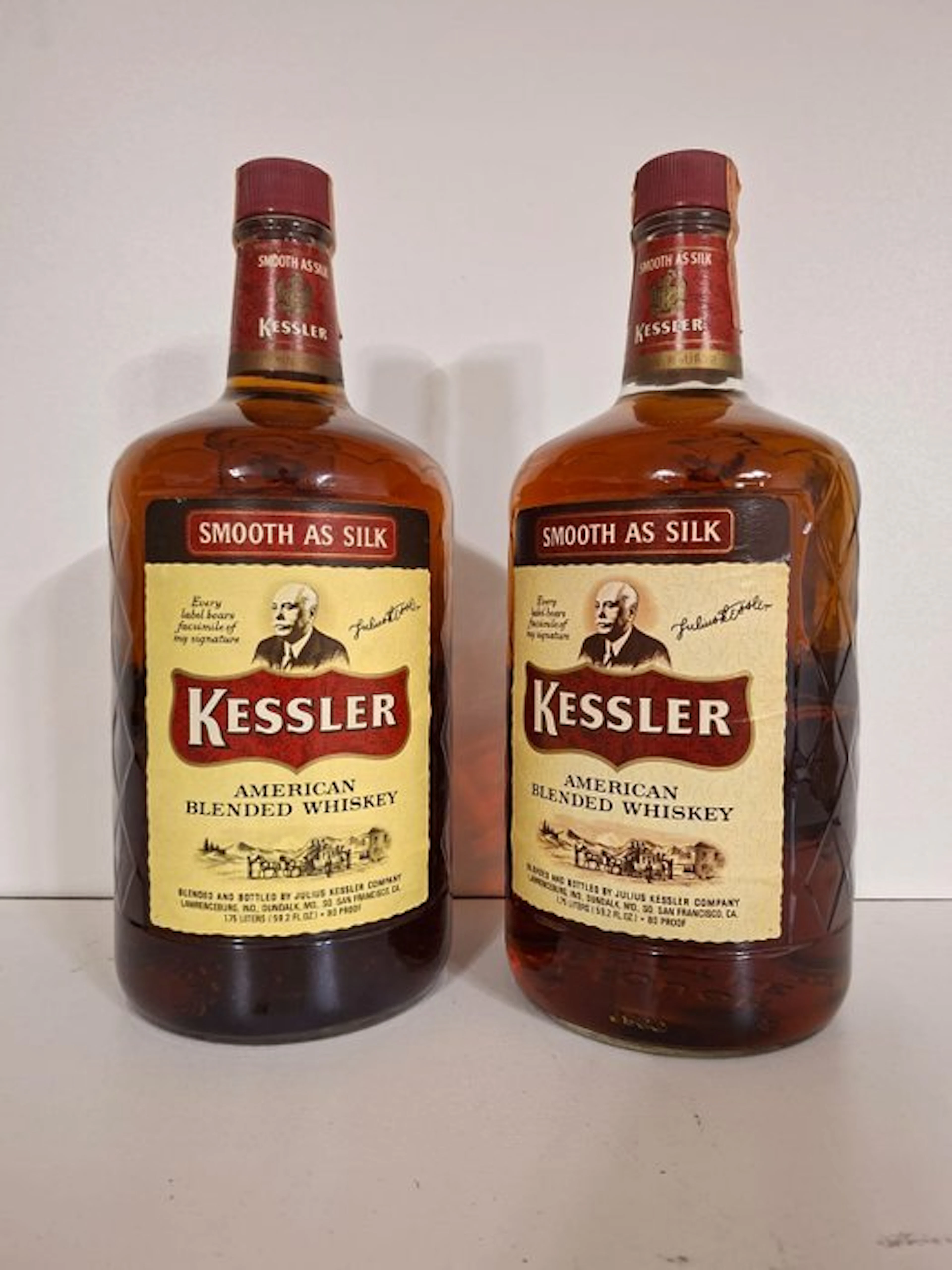 Kessler American Blended - b. 1970s - 1.75 Litres - 2 bottles