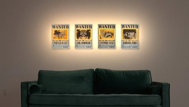 LEDMansion - WANTED COLLECTION – ONE PIECE - 25x35cm |...