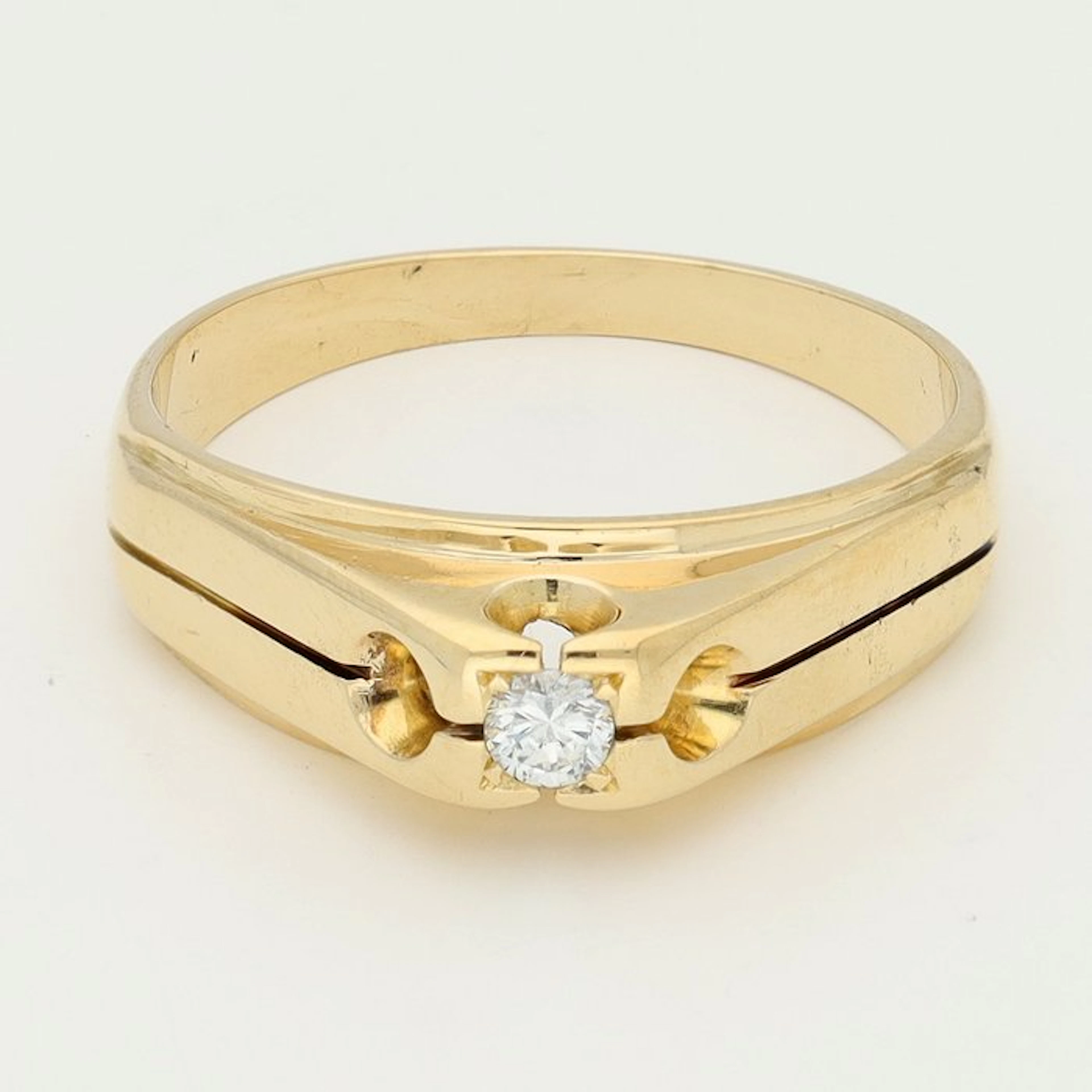 Ring - 18 kt. Yellow gold Diamond (Natural)