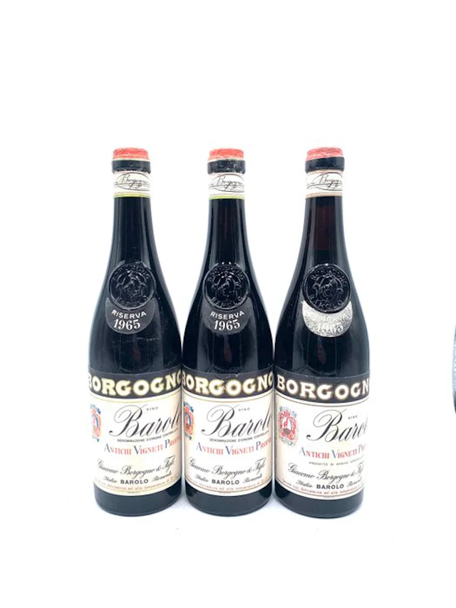1965 Giacomo Borgogno - Barolo Riserva - 3 Bottles (0.72L)