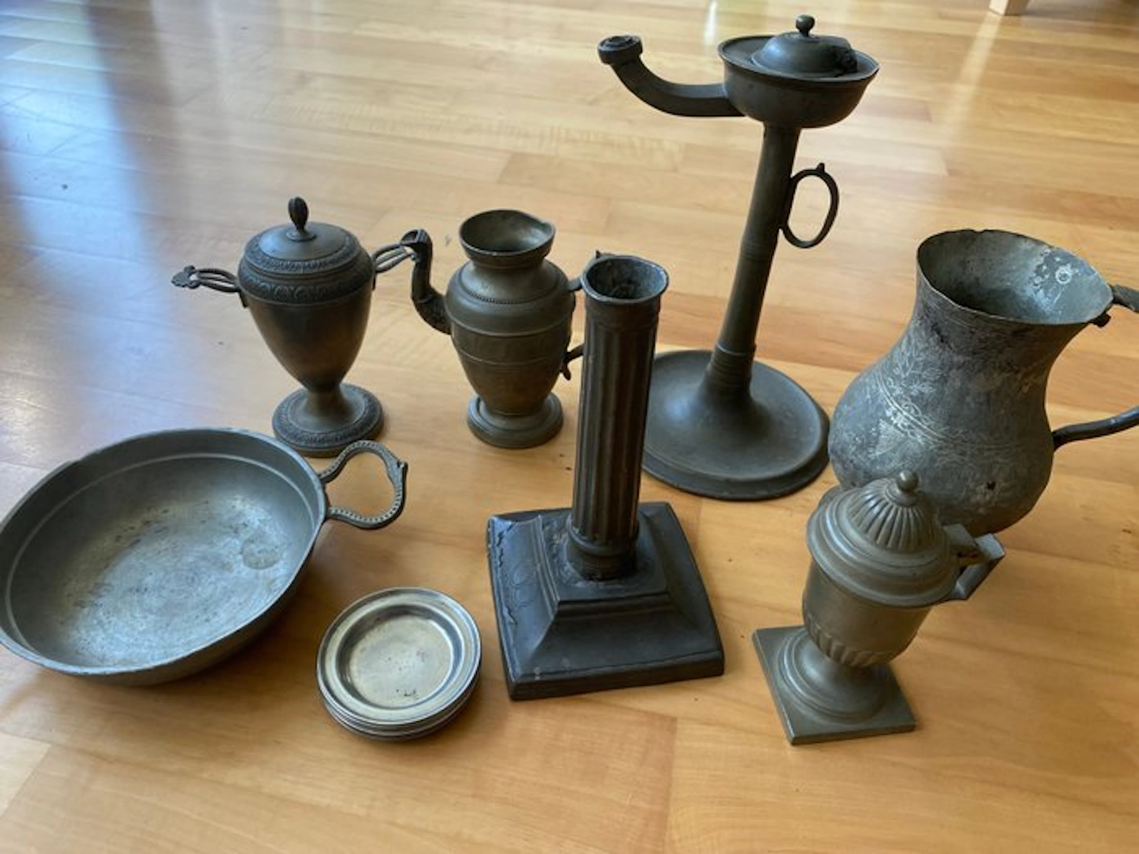 Oil lamp (13) - Tin
