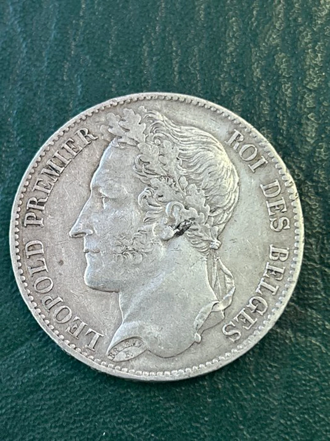 Belgium. Leopold I. 5 Francs 1849 (No reserve price)