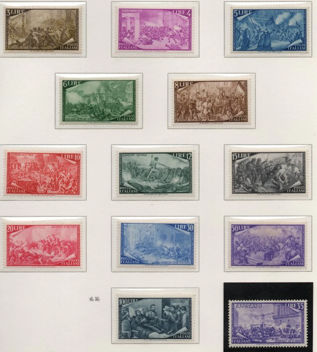 Italy - 1948 Centenary of the Risorgimento complete set