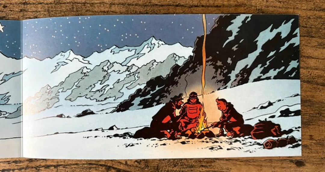 Tintin - Carte de voeux Studios Hergé - 1 Greeting card