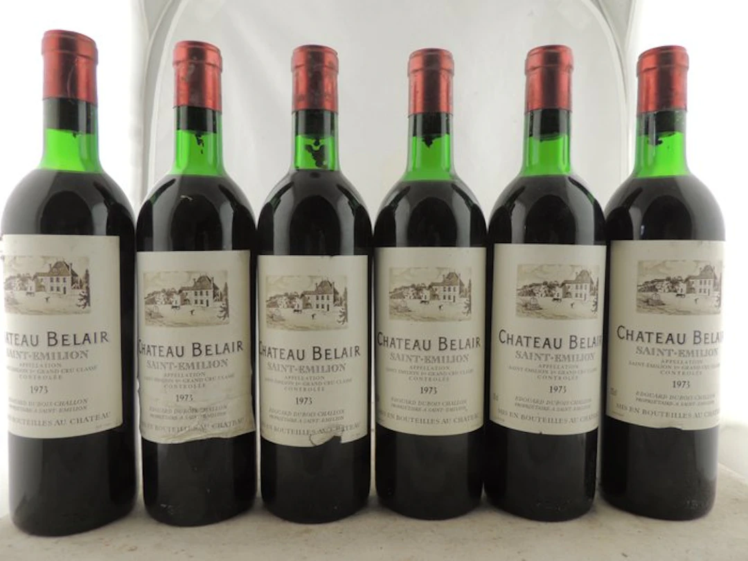 1973 Château Belair - Saint-Émilion 1er Grand Cru Classé - 6 Bottles (0.75L)