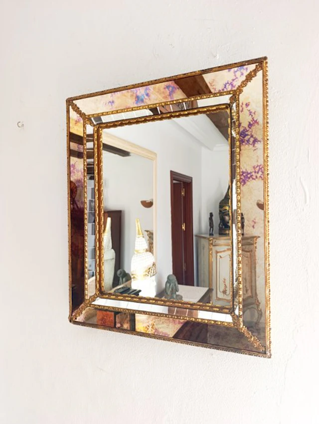 Wall mirror - Bronze, Glass - Venetian Style