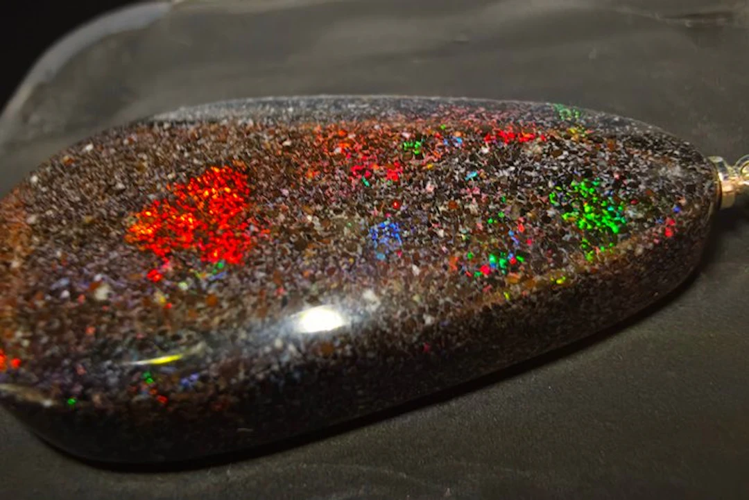 Opal Cabochon - Height: 47 mm - Width: 20 mm- 9.11 g - (1)