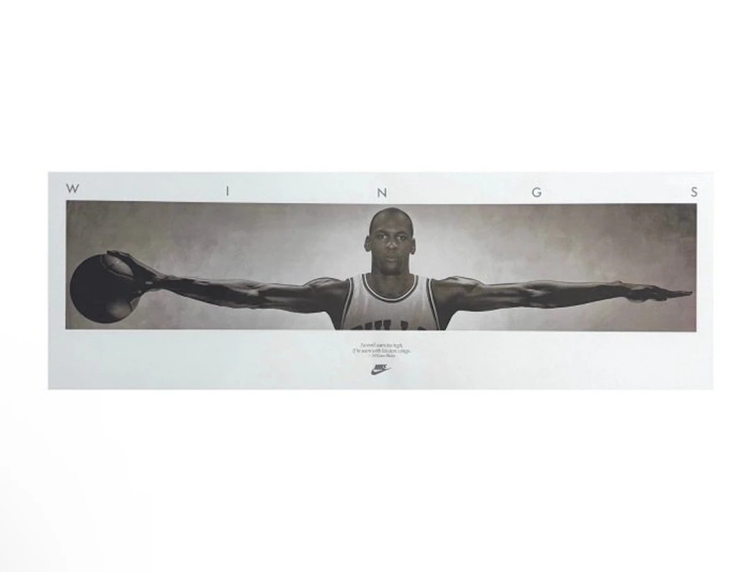 Michael Jordan - Original Nike ''wings'' Poster - Michael Jordan, 1987