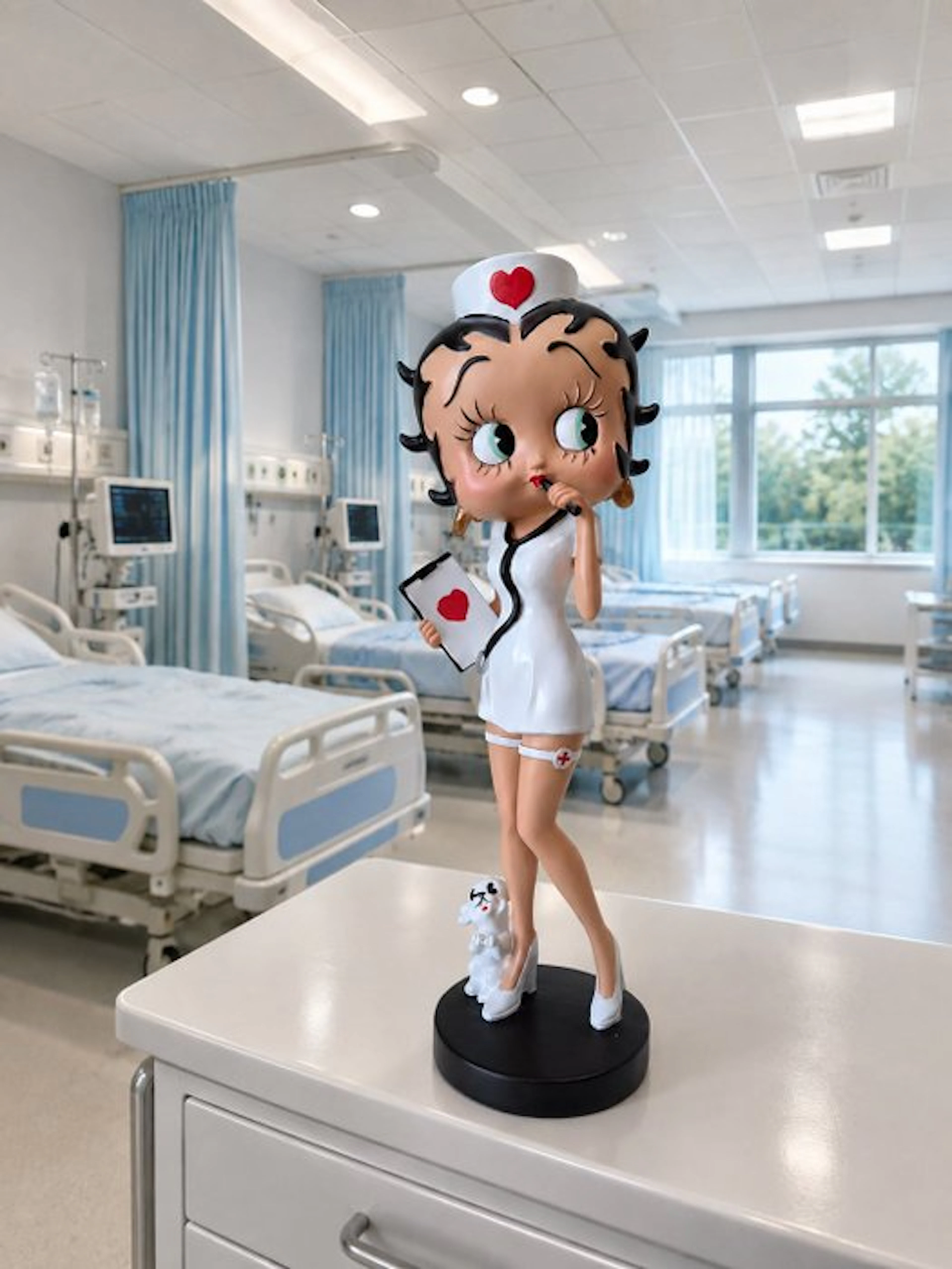 Statue, ***SEXY NURSE BETTY BOOP*** - 38.5 cm - high-quality resin - 2020