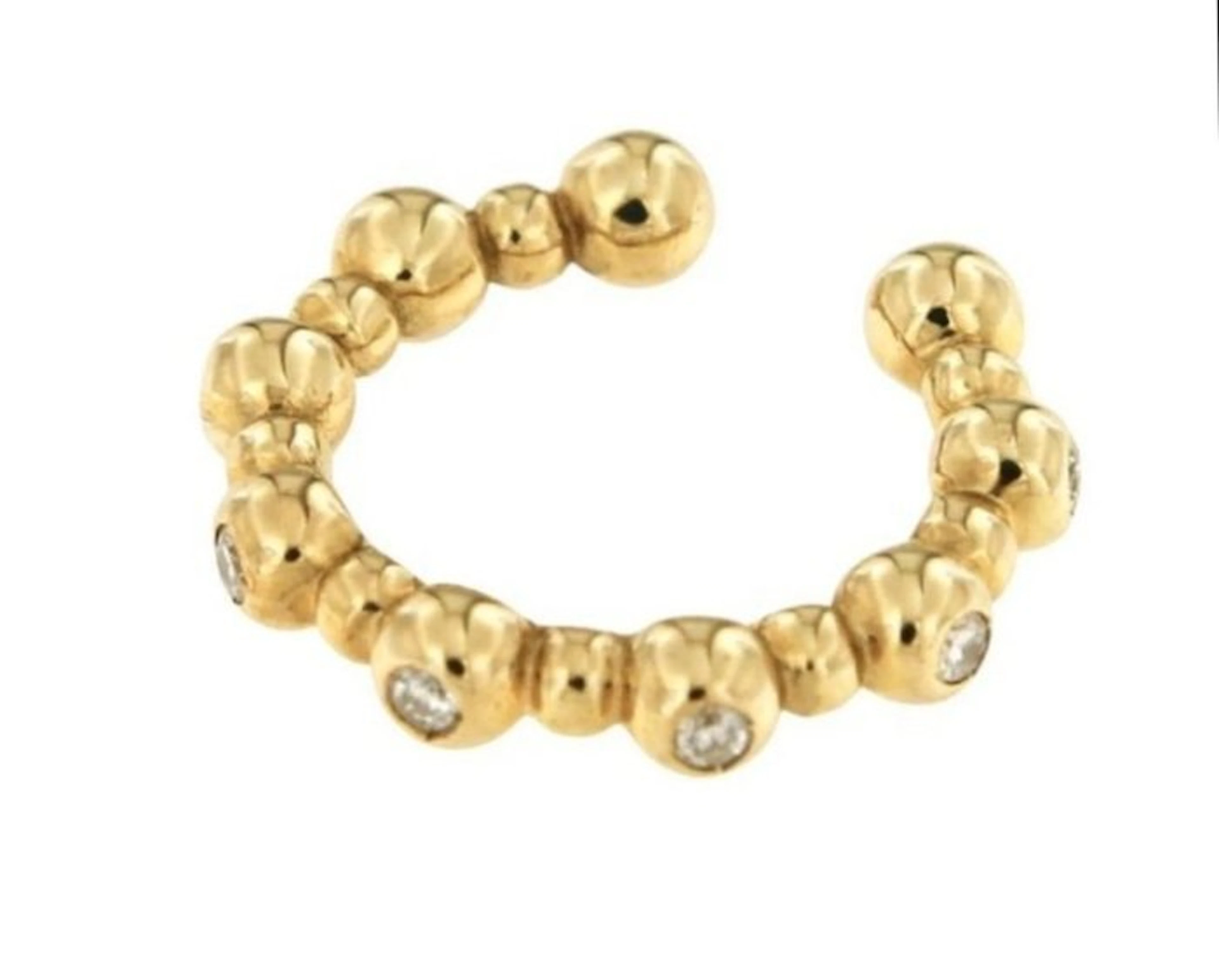 Ear cuff - 14 kt. Yellow gold Diamond (Natural)