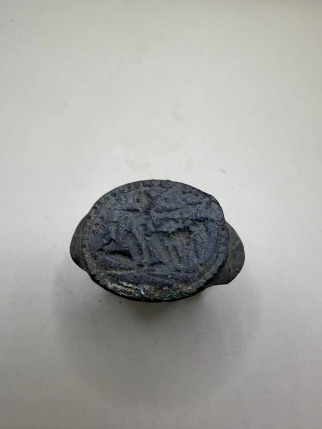 Ancient Roman Bronze finger ring