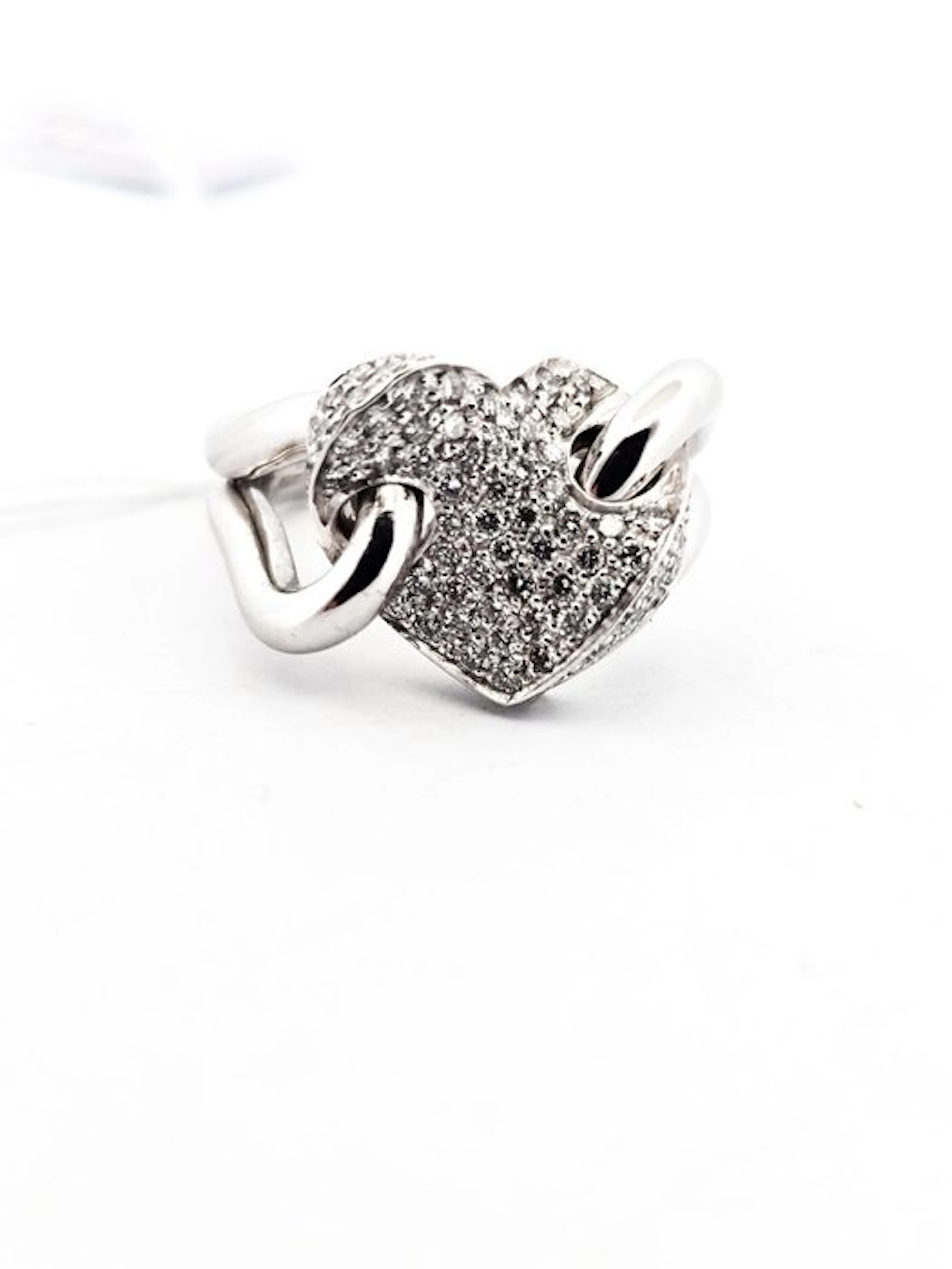 Ring - 18 kt. White gold - 1.50ct. tw. Diamond (Natural)