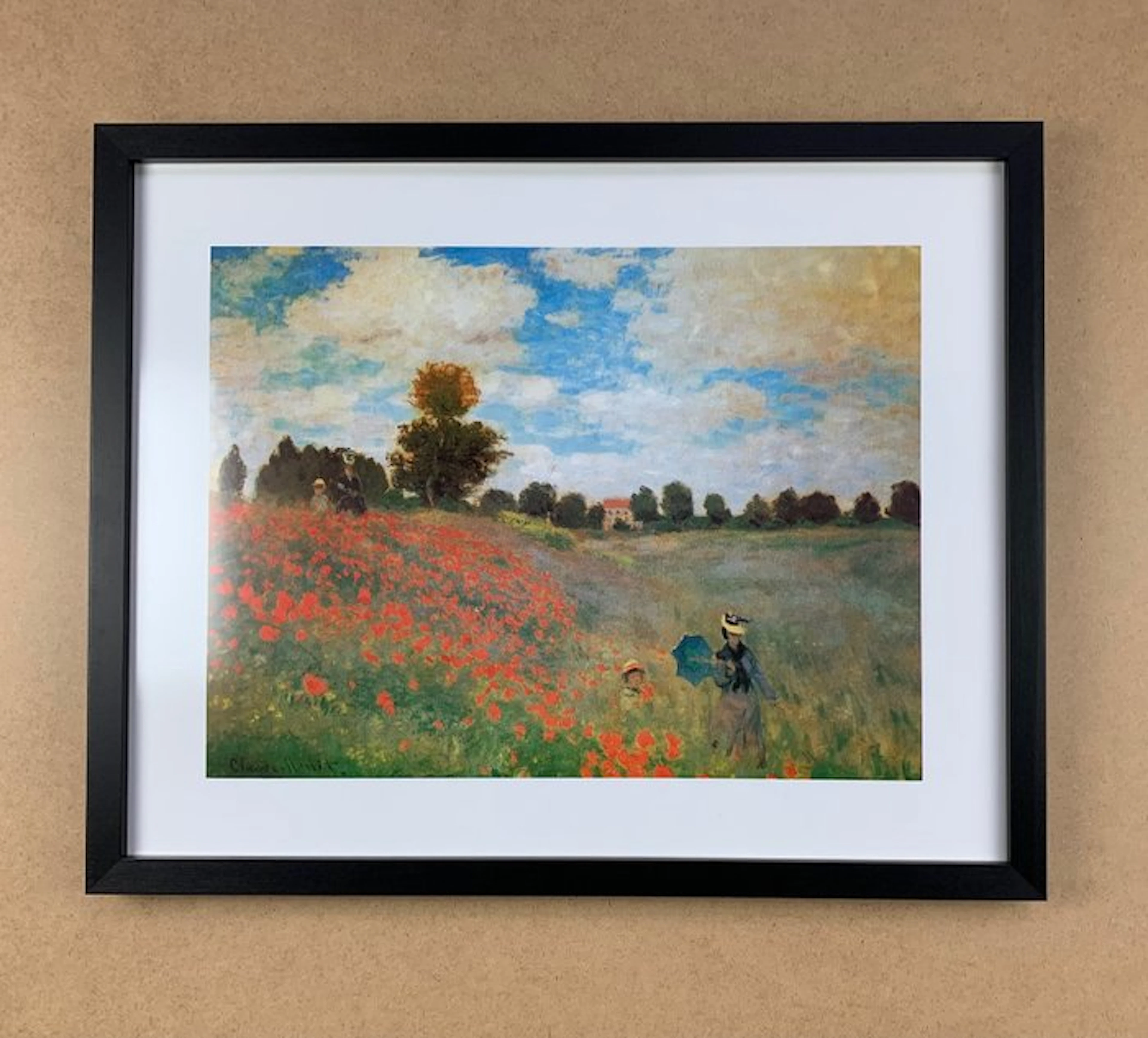Claude Monet (after) - The Poppy Field near Argenteuil...