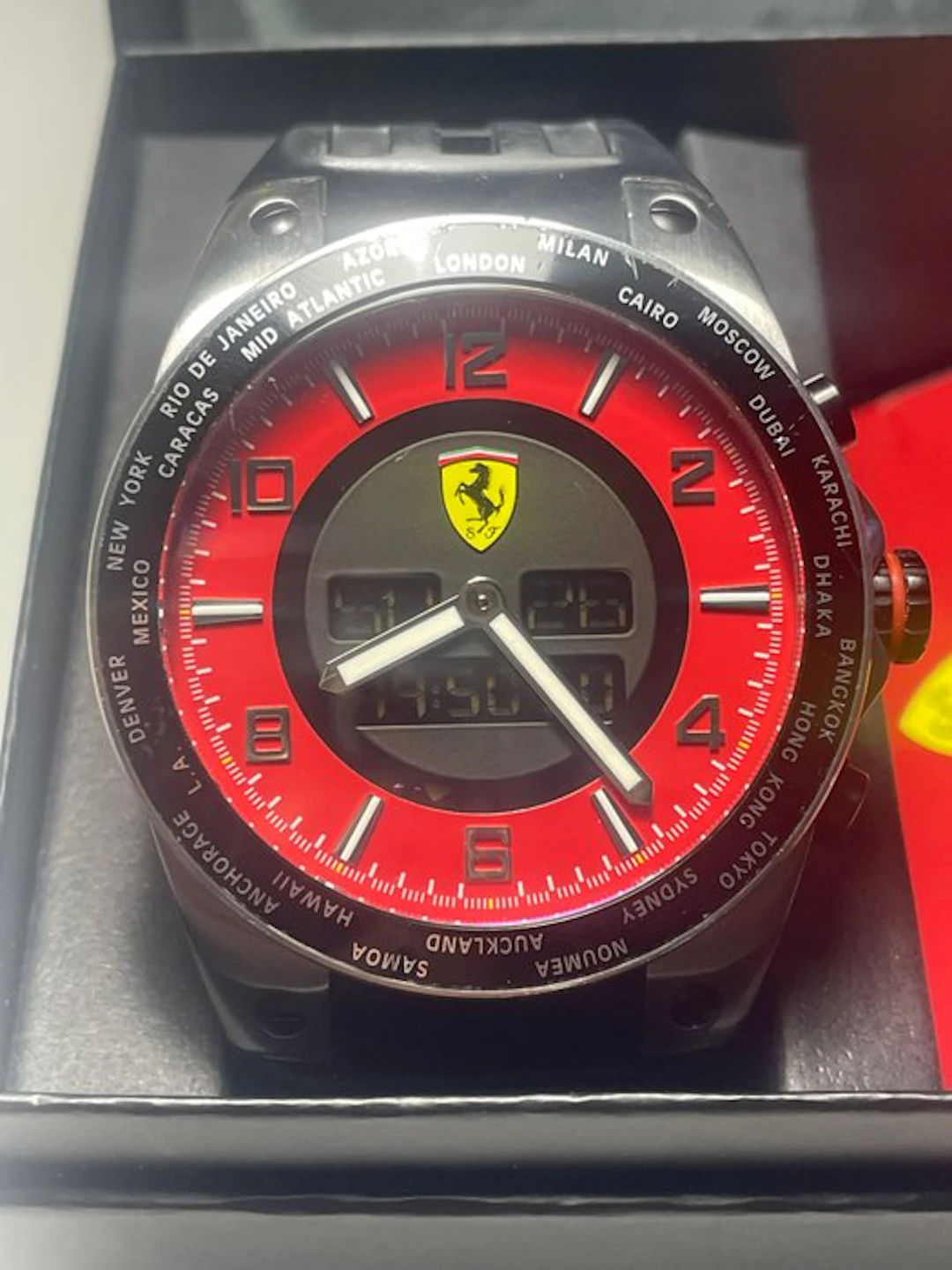 Wristwatch - Ferrari - Swiss Chronograph Anadigit...