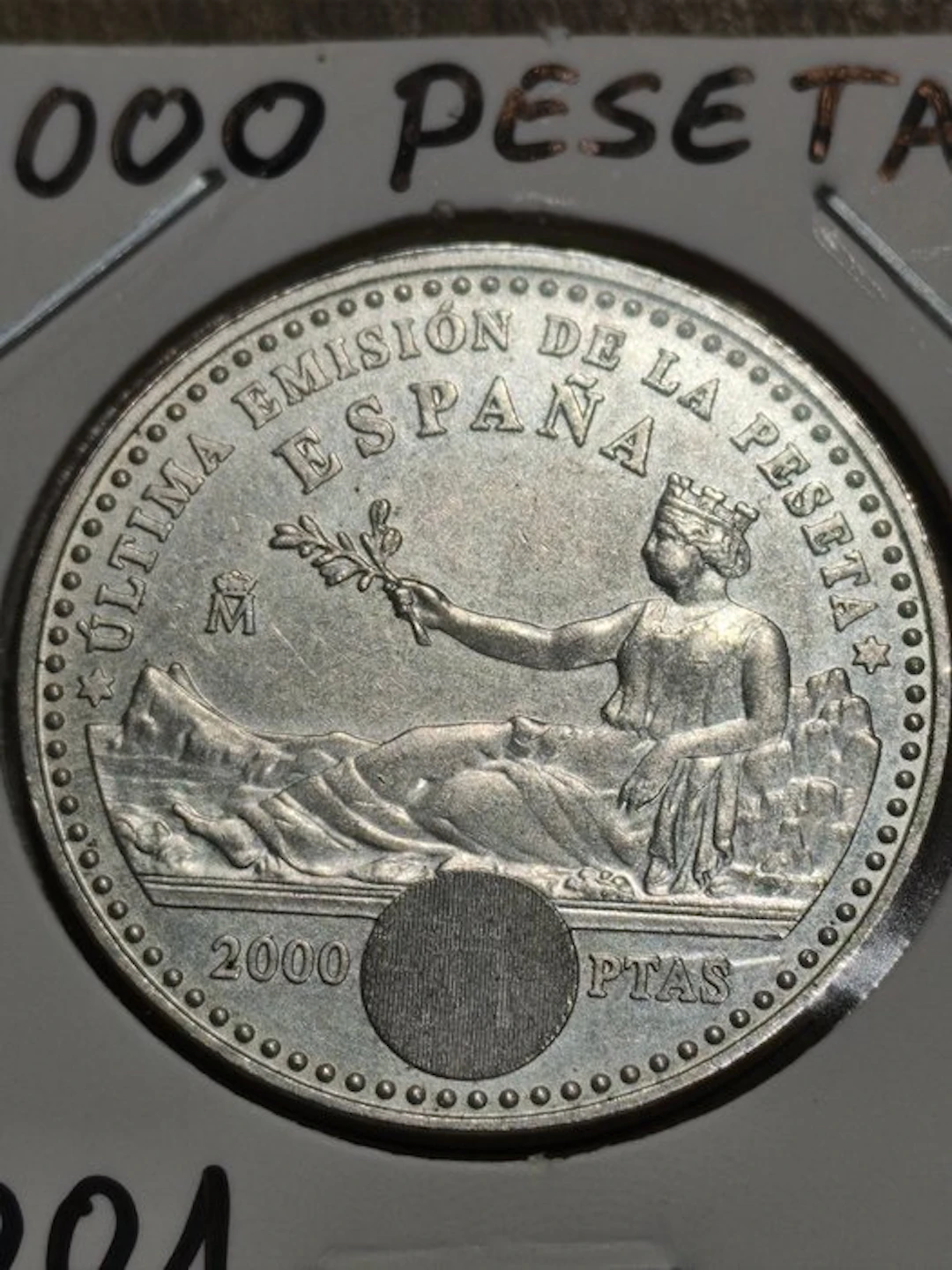 Spain. Juan Carlos I. 2000 Pesetas 2001 (No reserve price)