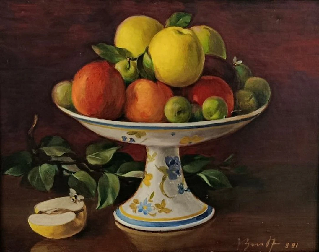 Escuela Realista Europea (XX) - Bodegón frutal