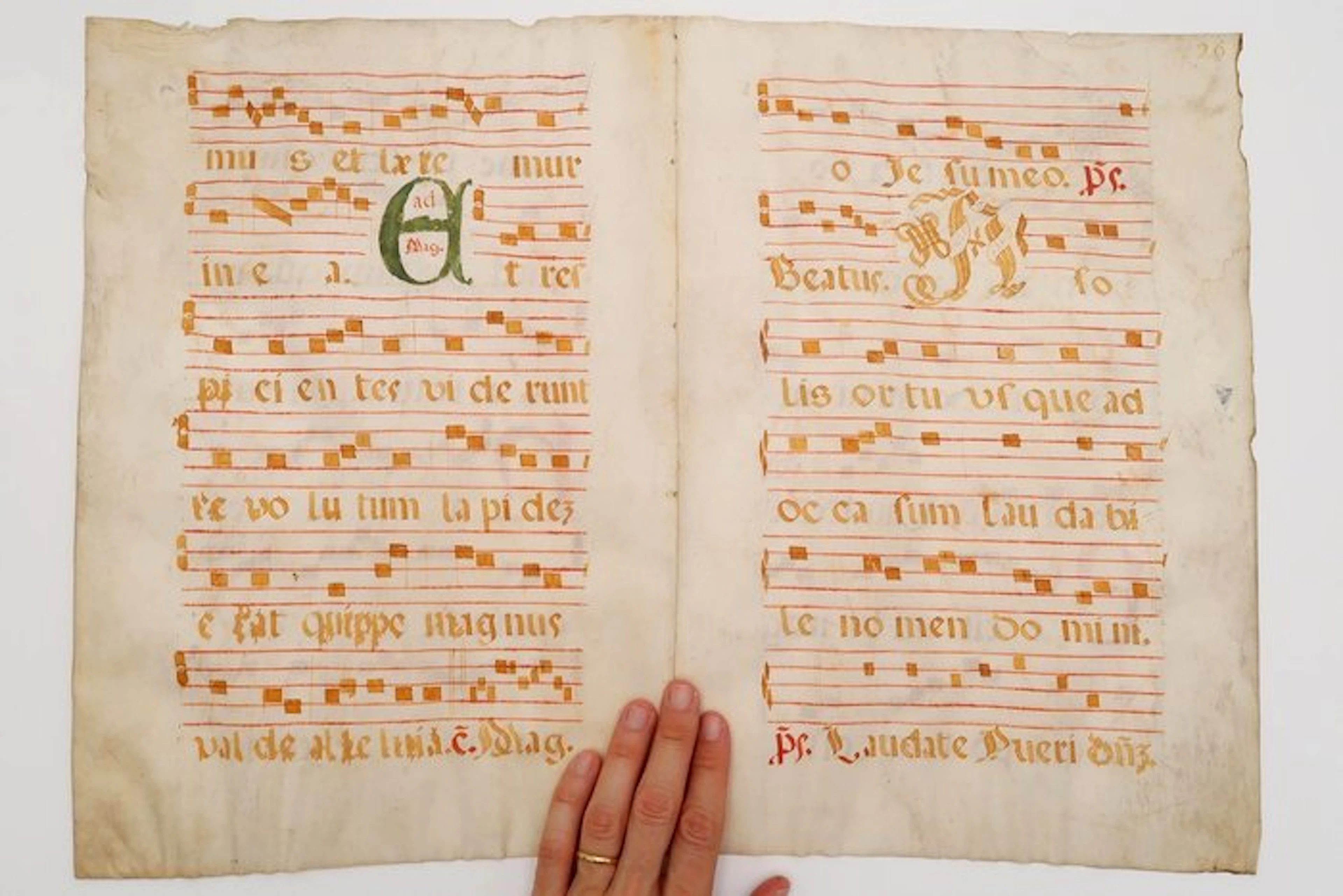 Anonyme - Antiphonaire espagnol, parchemin enluminé - 1563