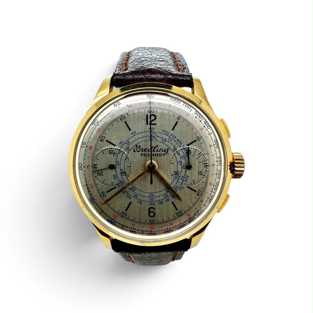 Breitling - Premier - cronografo in oro giallo 750 - Unisex - 1960