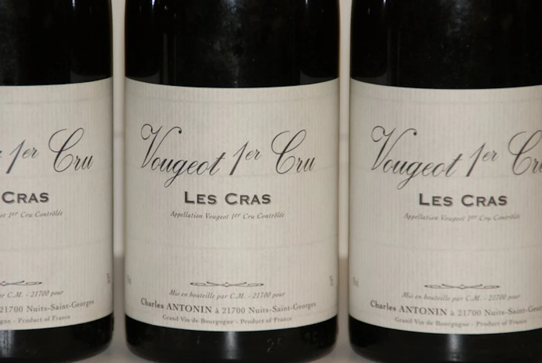 2000 Charles Antonin "Les Cras" - Vougeot 1er Cru - 3 Bottles (0.75L)