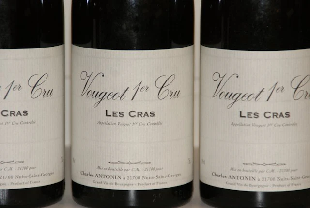 2000 Charles Antonin "Les Cras" - Vougeot 1er Cru - 3 Bottles (0.75L)