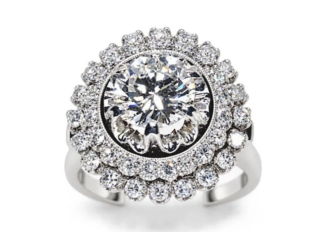 Statement ring - 18 kt
