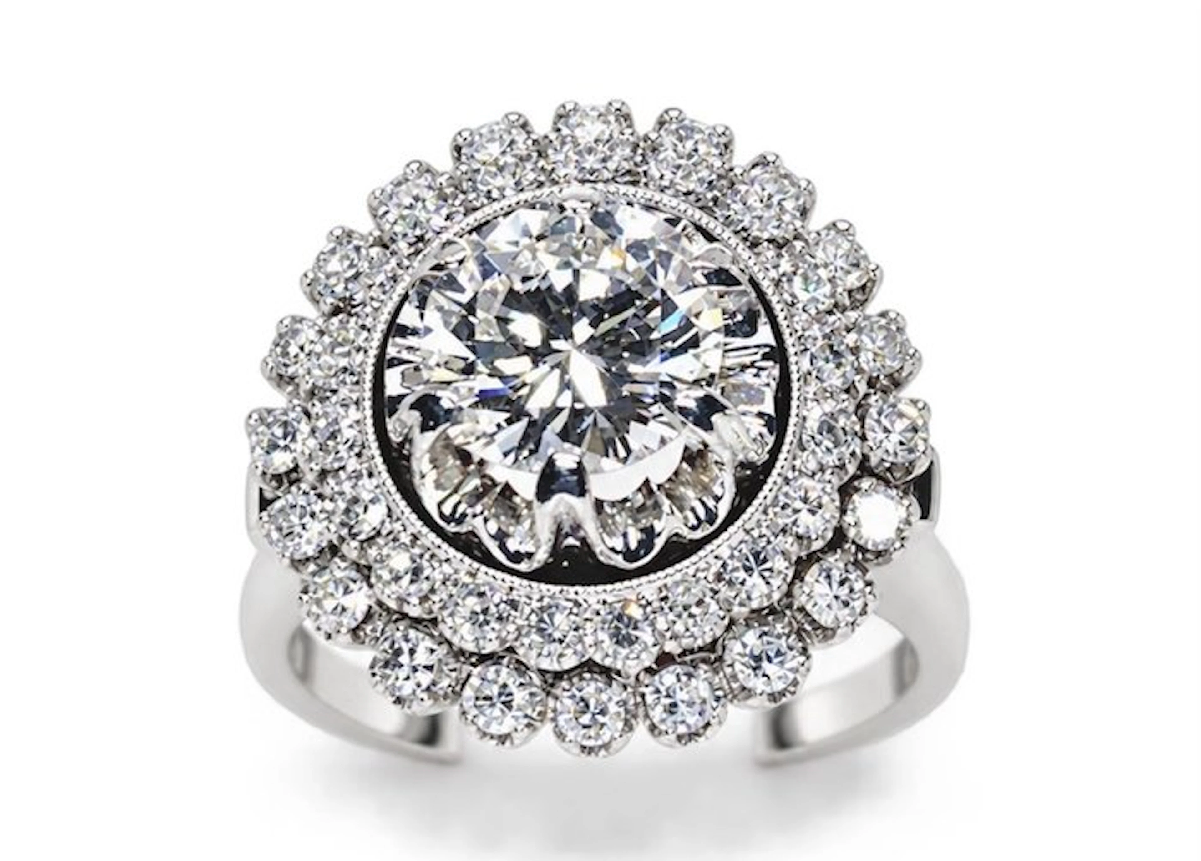 Statement ring - 18 kt