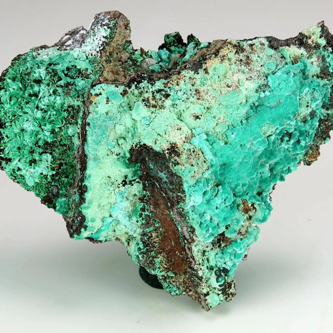 Rosasite, Aurichalcite - Mine d'Ojuela, Mapimí, Durango, Mexique - Hauteur : 6.3 cm - Largeur : 4.5 cm- 60 g