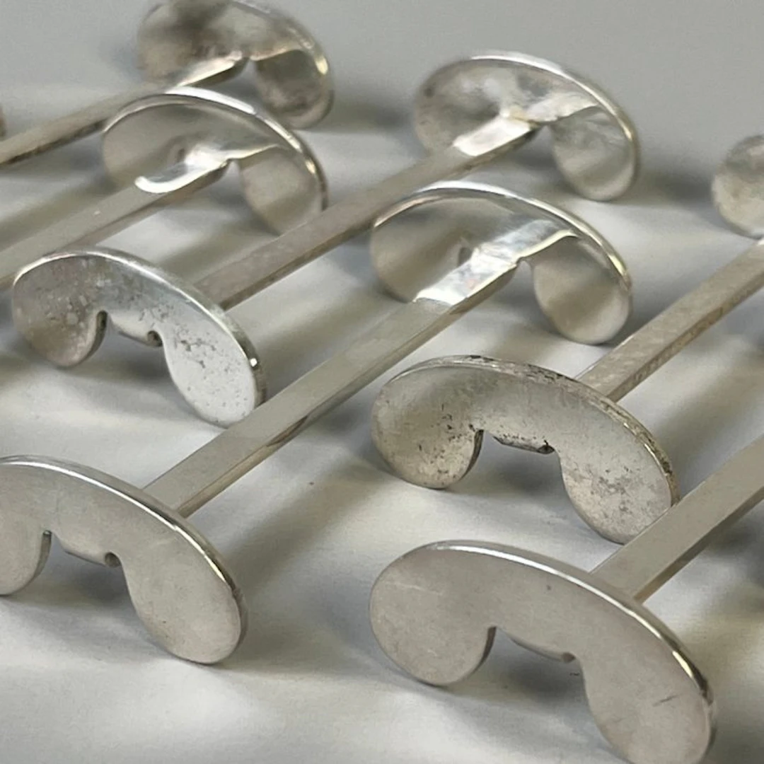 Knife rest (10) - Art Deco - Verzilverd, Keltum - Silverplated