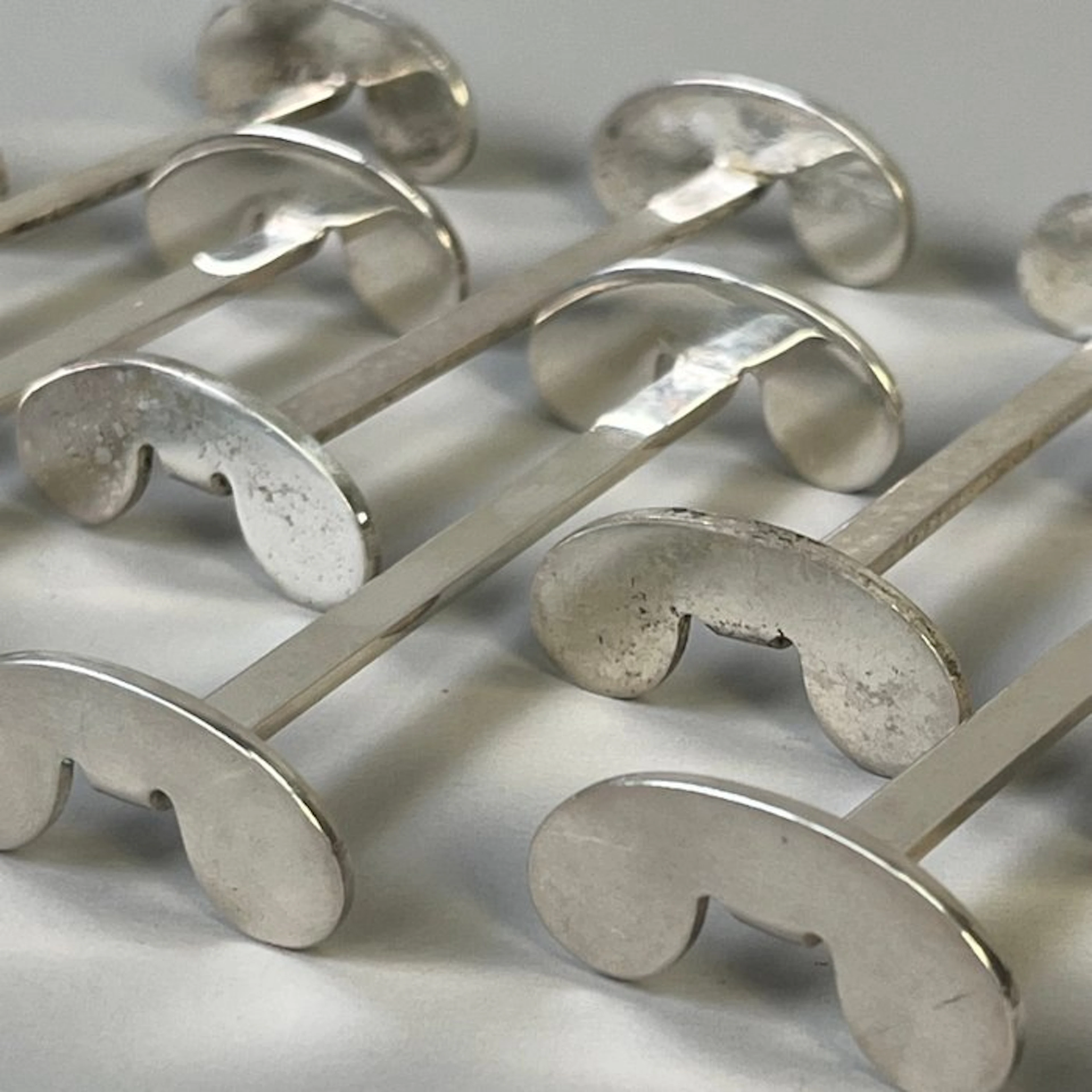 Knife rest (10) - Art Deco - Verzilverd, Keltum - Silverplated