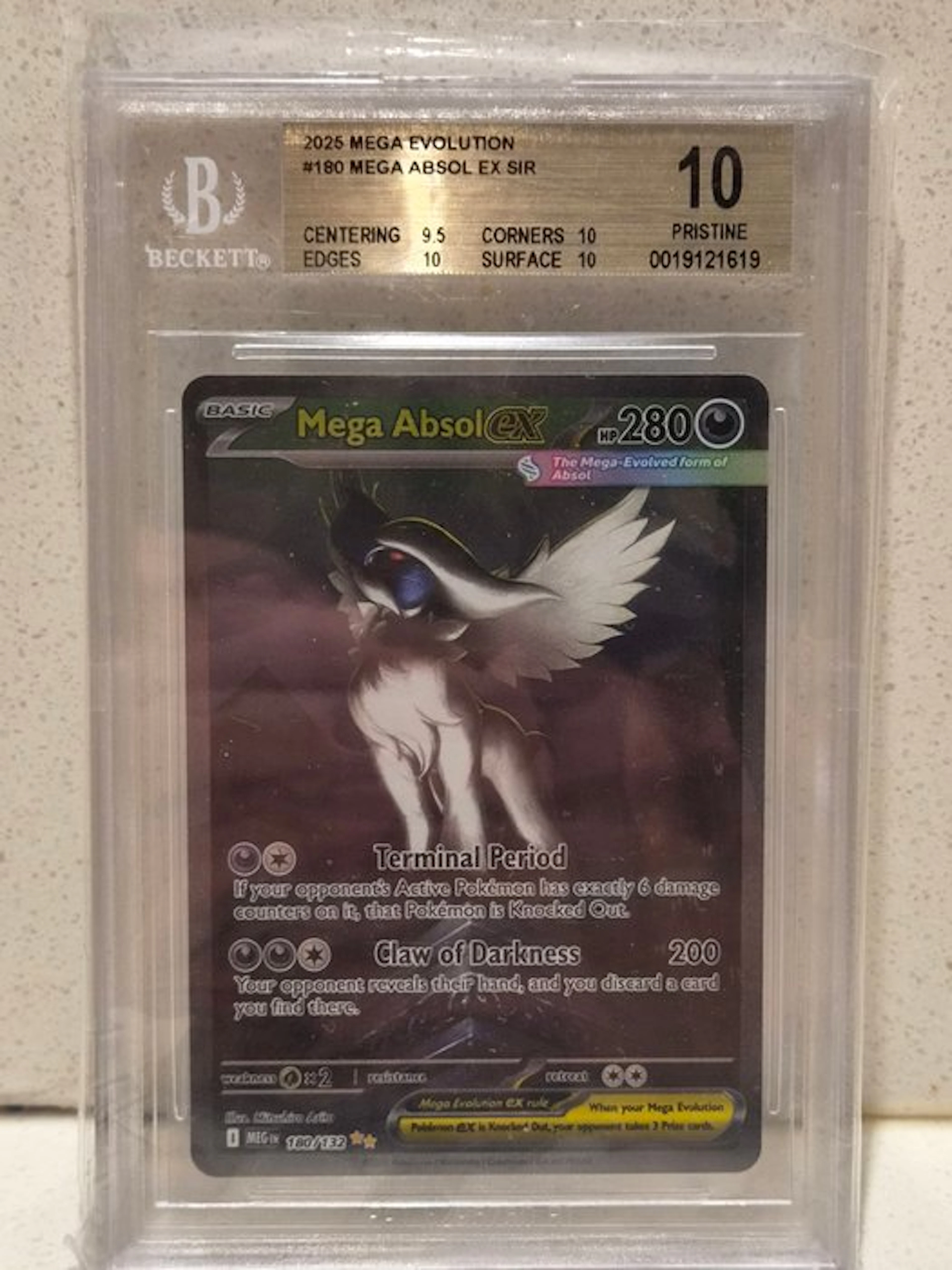 Pokémon - 5 Graded card - Mega Absol 180 Full art