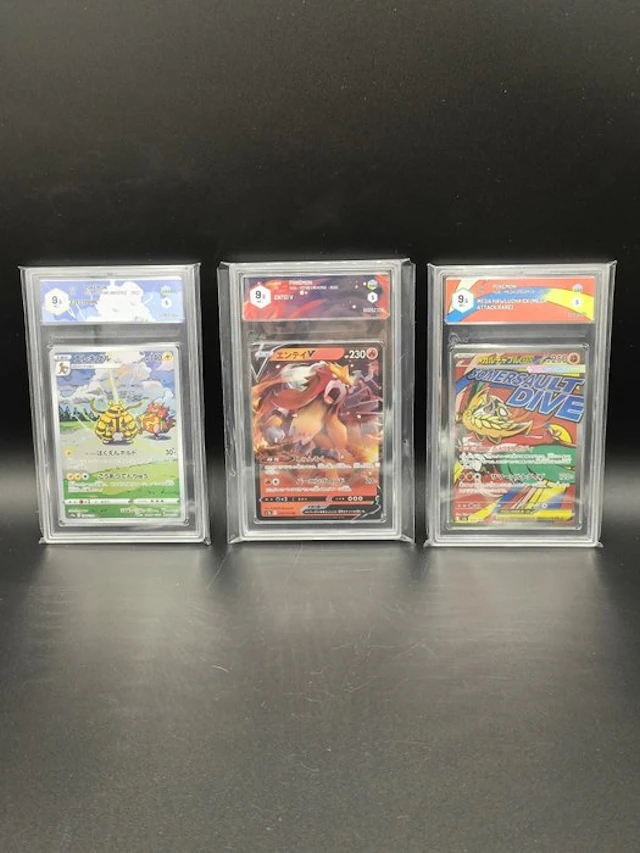 Pokémon - 3 Graded card - Entei