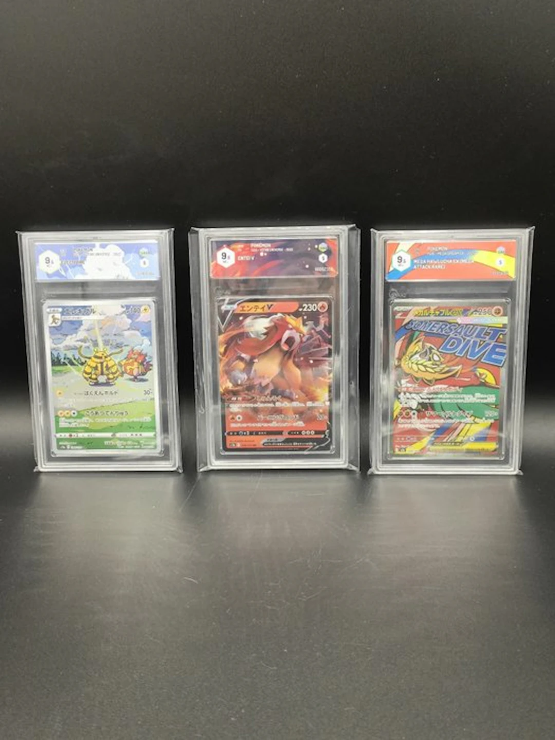 Pokémon - 3 Graded card - Entei