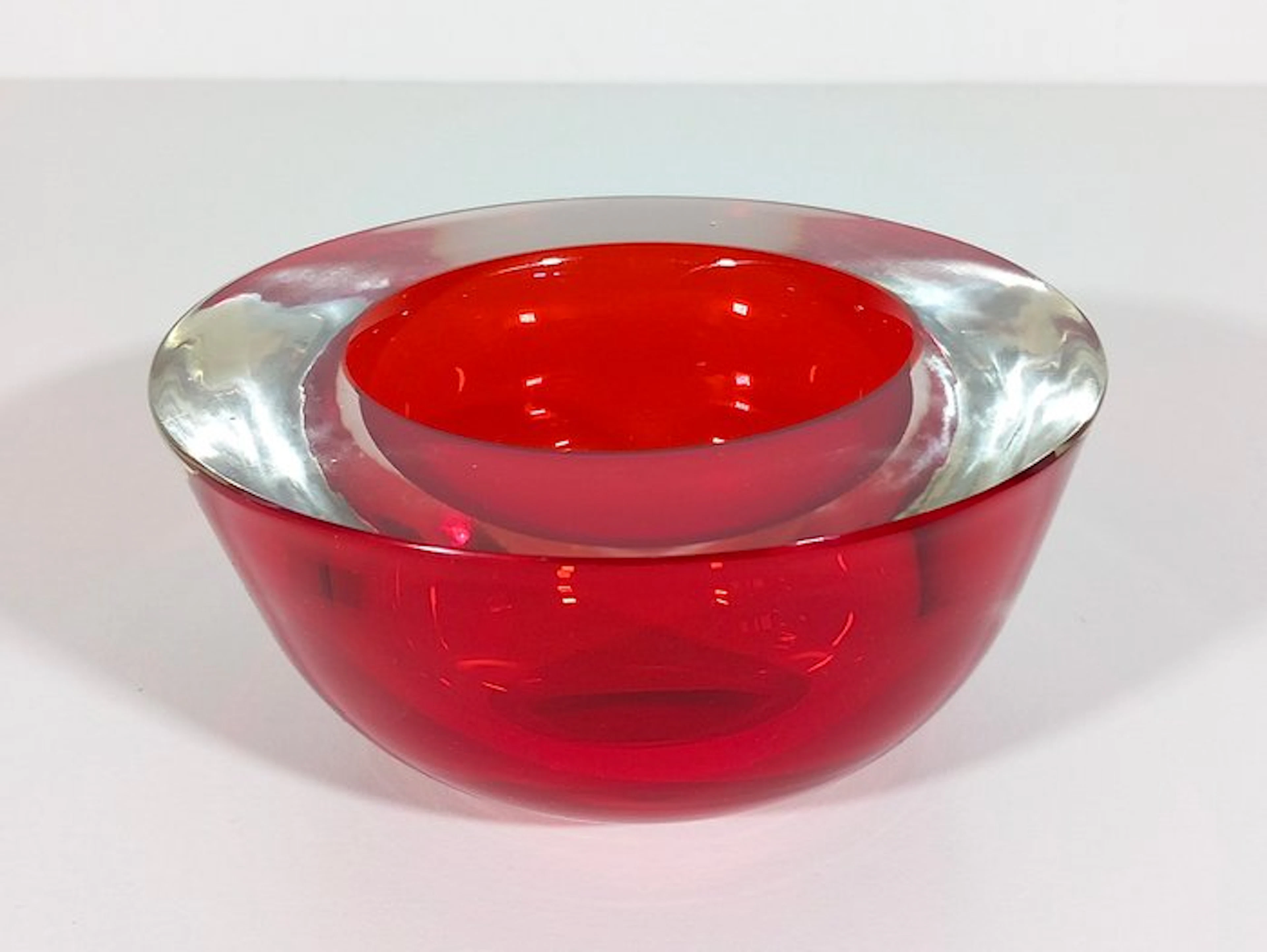 Ashtray - Murano glass - artistic vintage glass