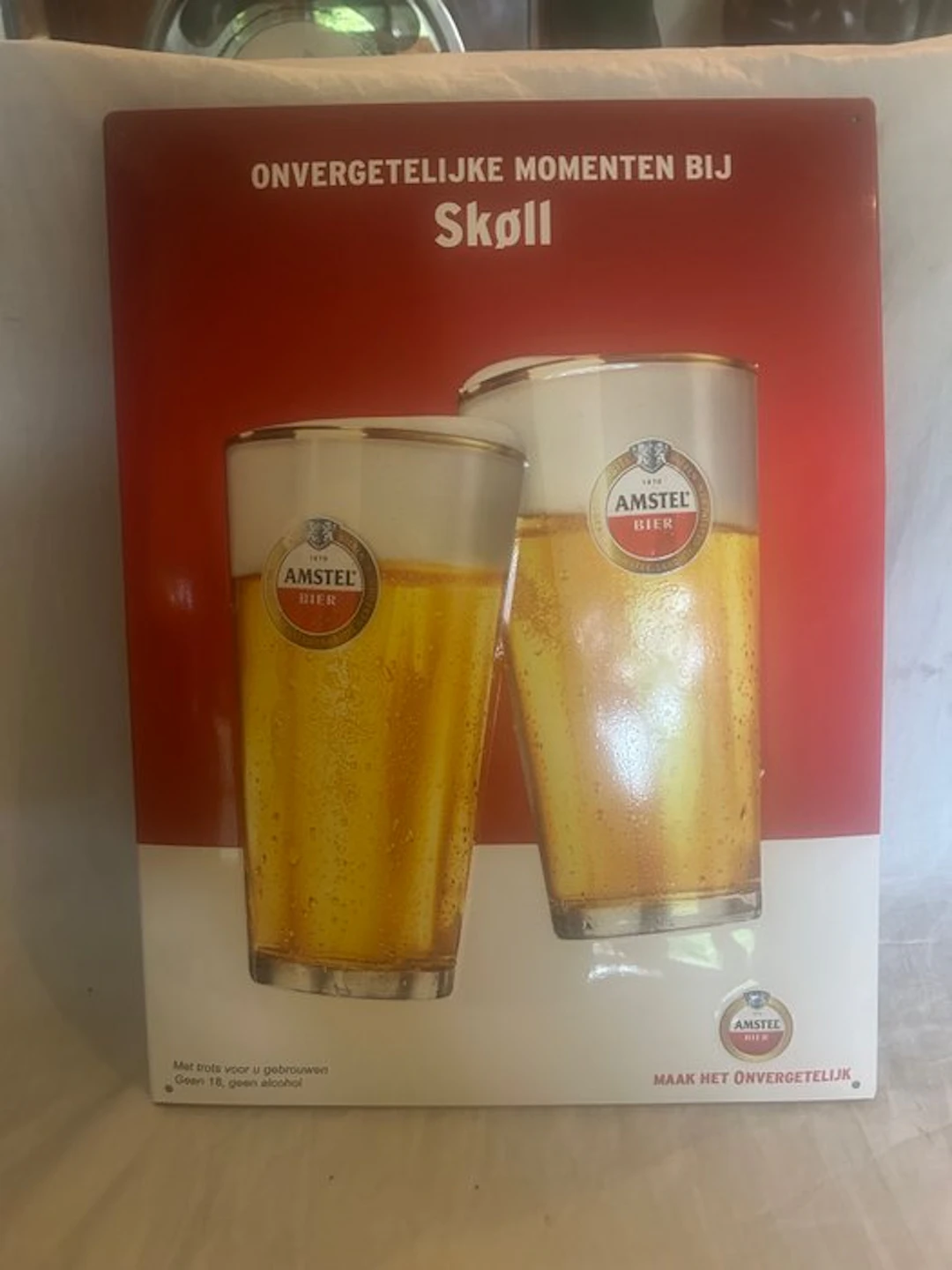 Amstel beer - Sign - can