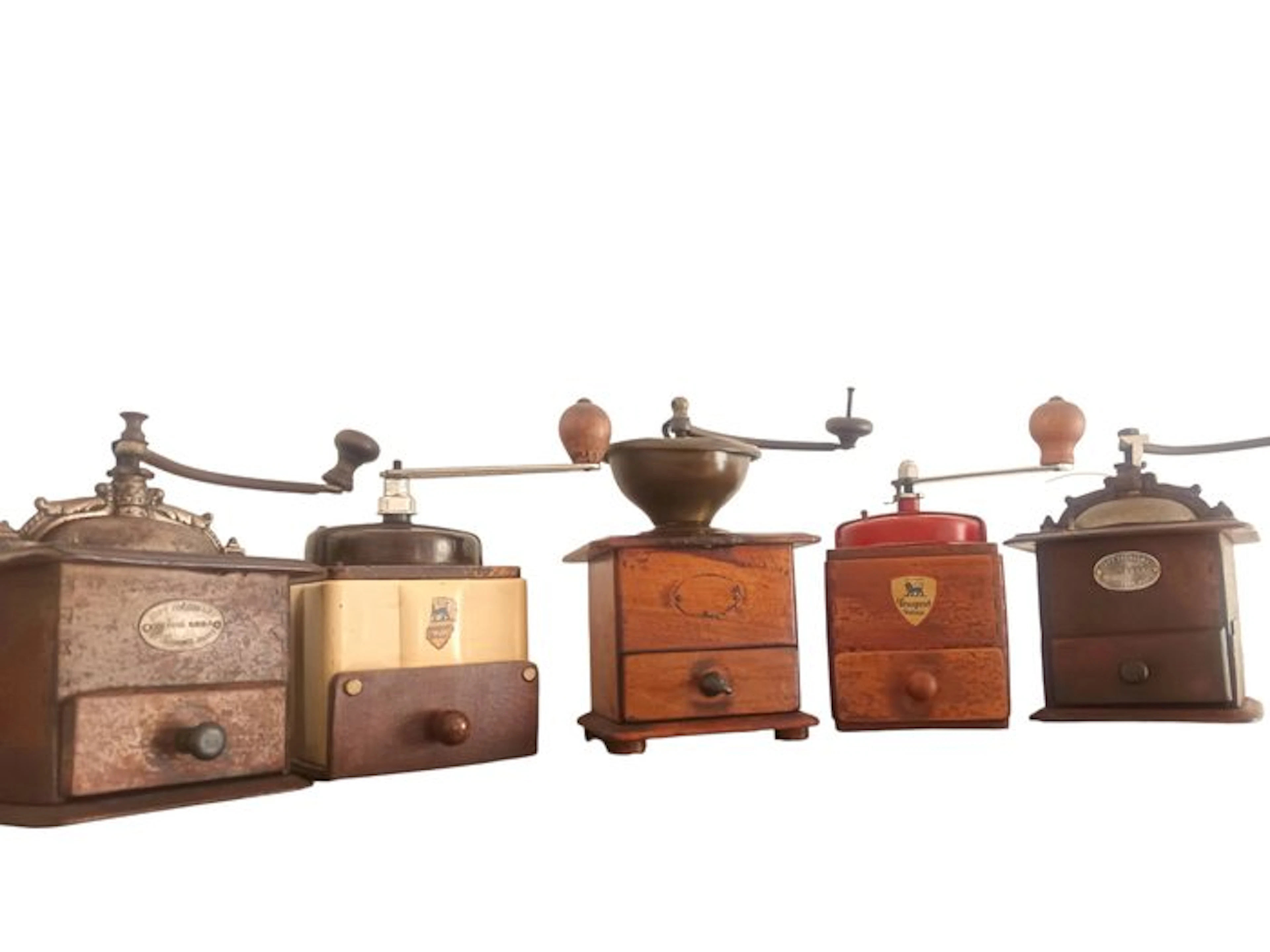 Coffee grinder (5) - Metal, Bakelite, Wood - Peugeot and Japi 1890-1950
