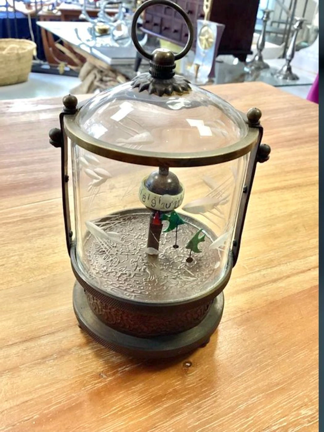 Clock - Vintage Brass - 1970-1980 - Automaton Fish