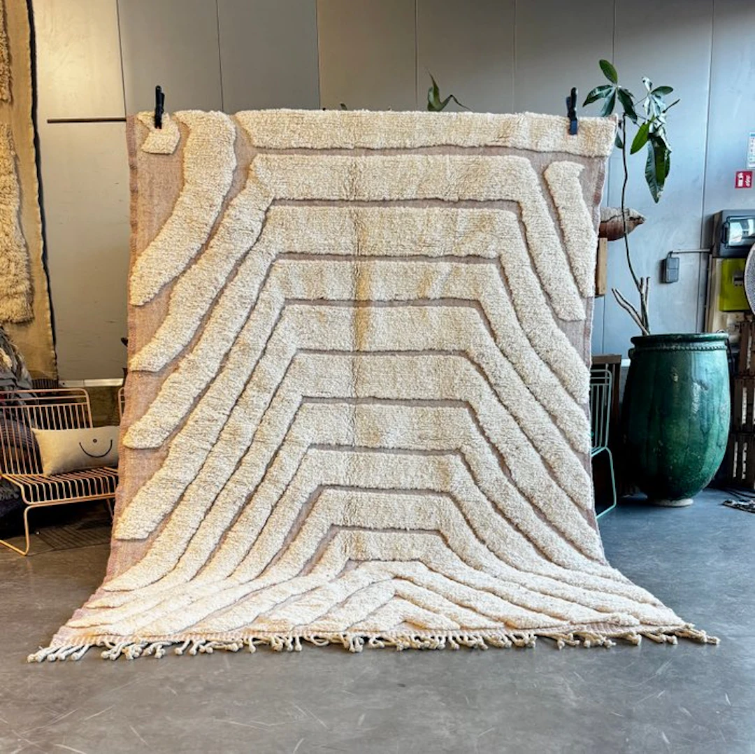 Moroccan Modern Berber Mrirt Wool Rug - Rug - 300 cm - 210 cm