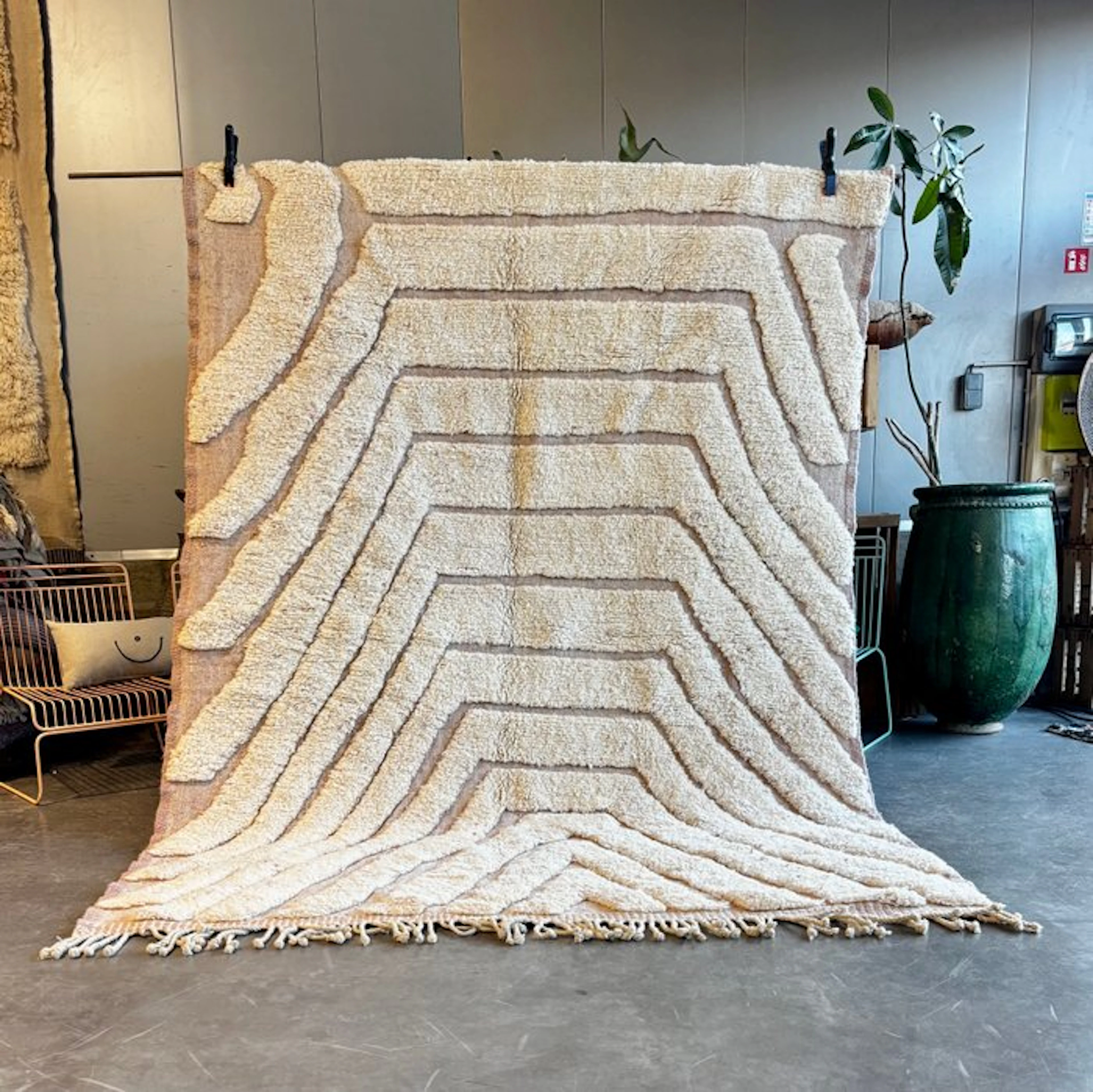Moroccan Modern Berber Mrirt Wool Rug - Rug - 300 cm - 210 cm