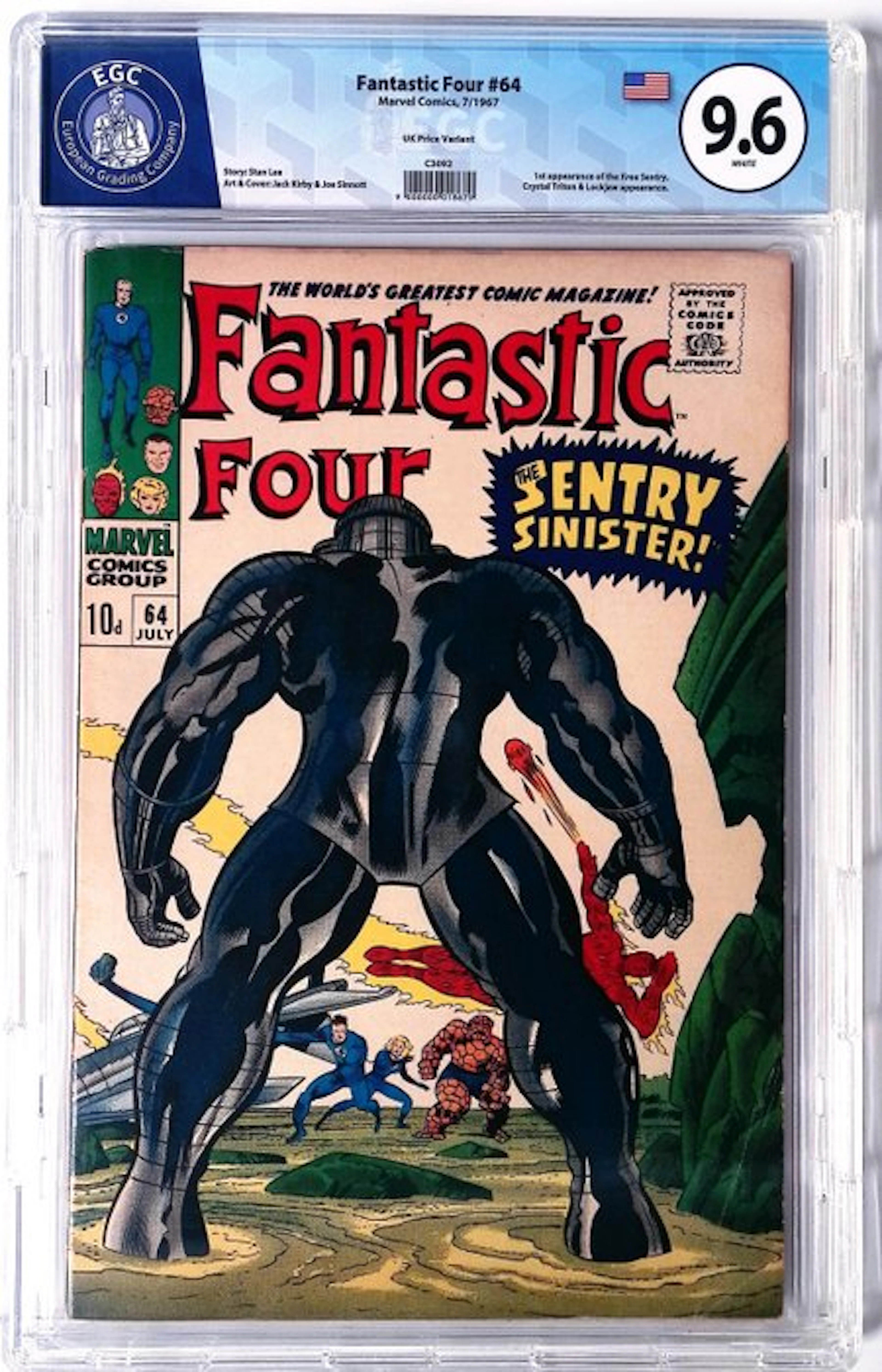 Fantastic Four #64 - EGC 9.6 - 1 Graded comic - First edition - 1967