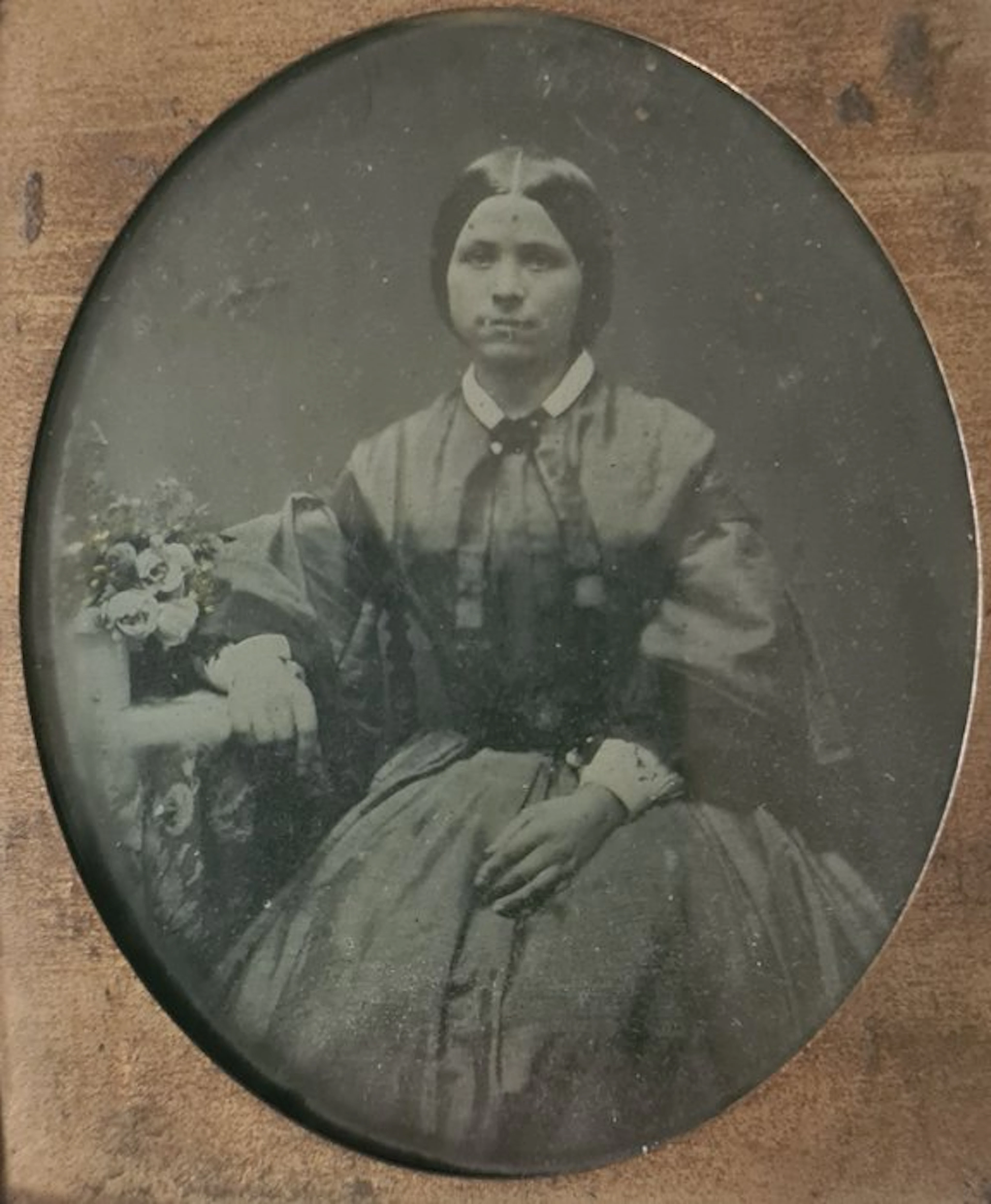 Onbekend - Ambrotype van een jonge vrouw