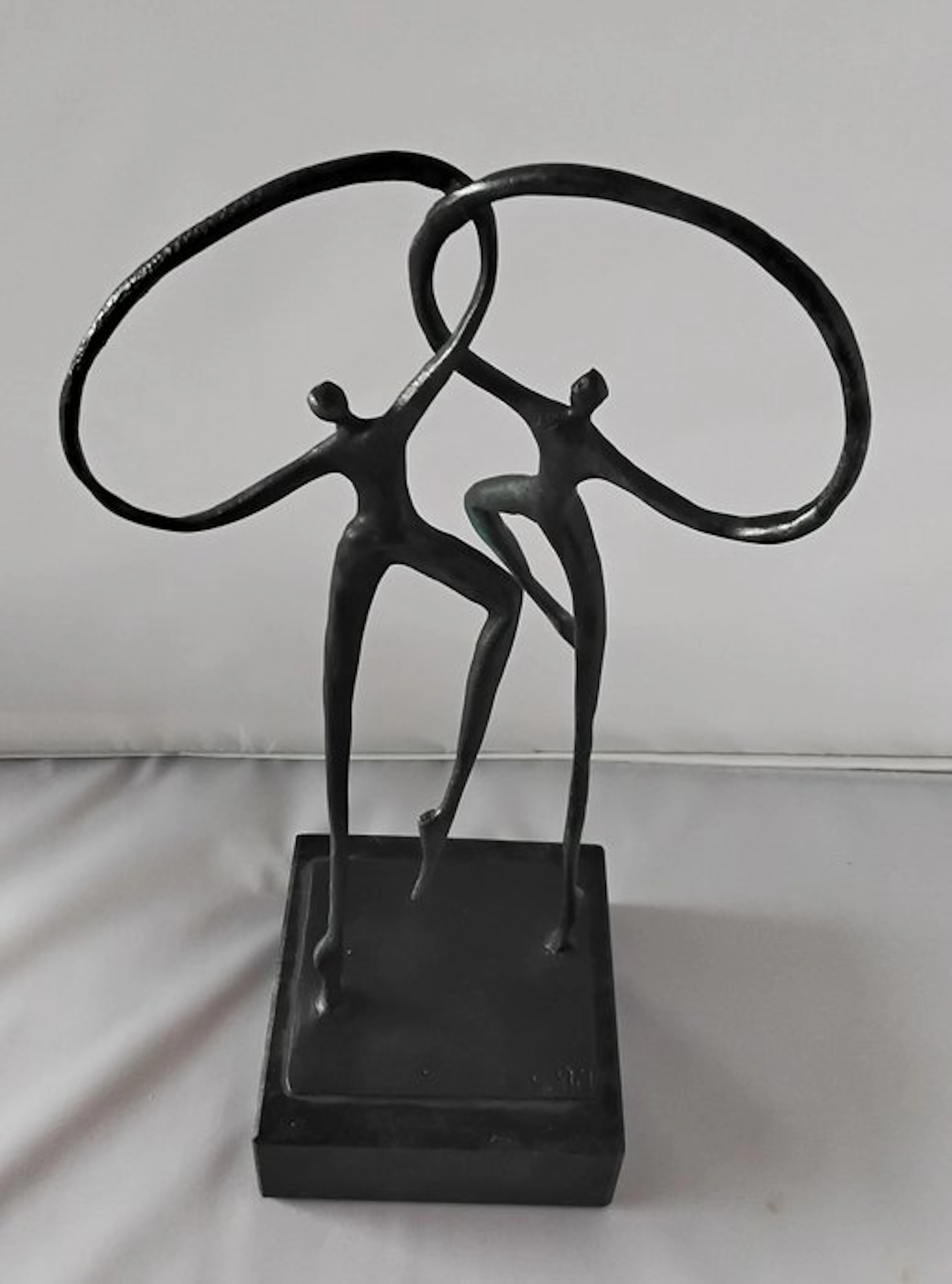 Artihove - Corry Ammerlaan - Statue, Samenwerking - 29 cm - Patinated bronze