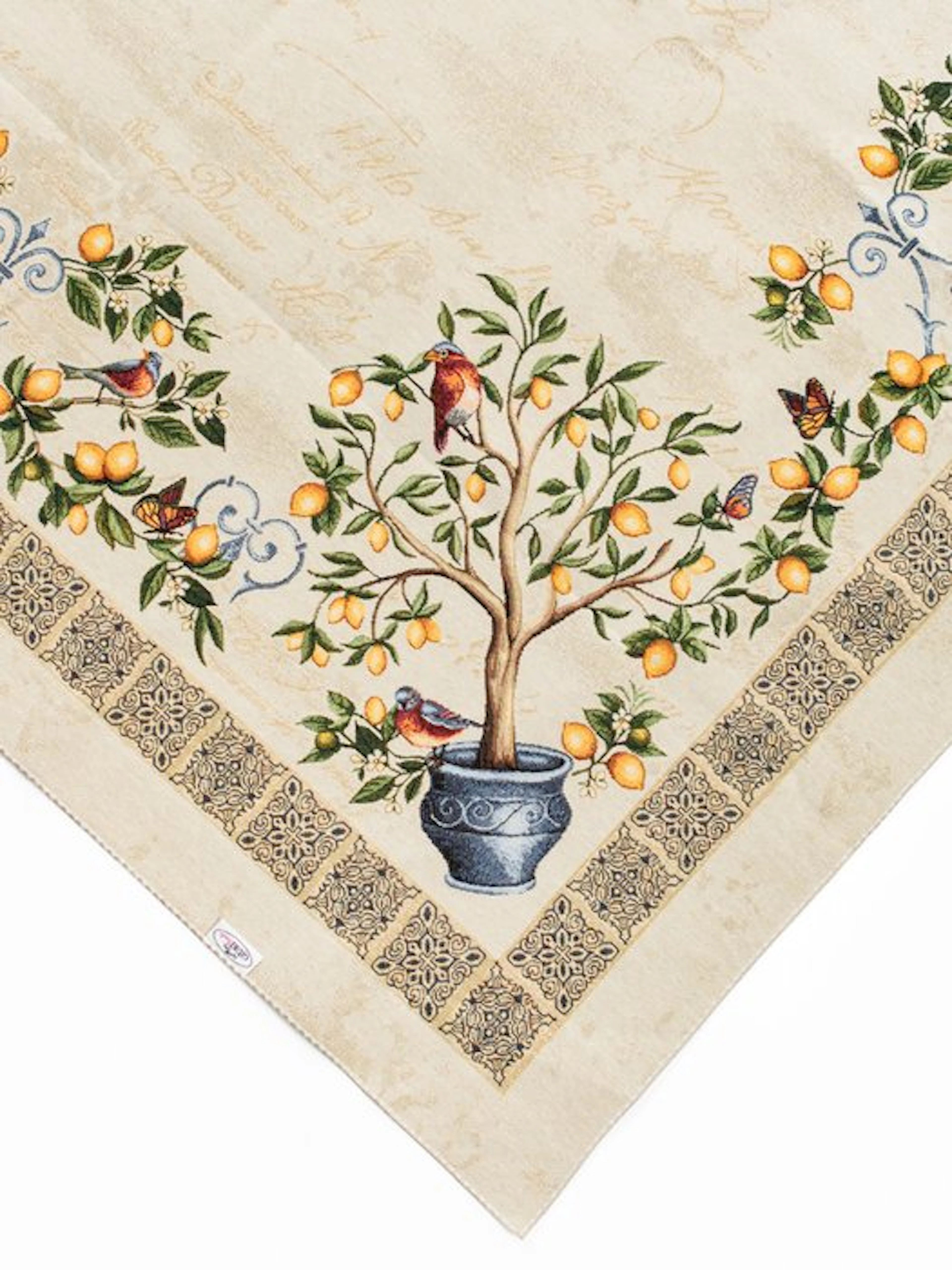 Elegante Centrotavola in tessuto Gobelin - 100% Made in...