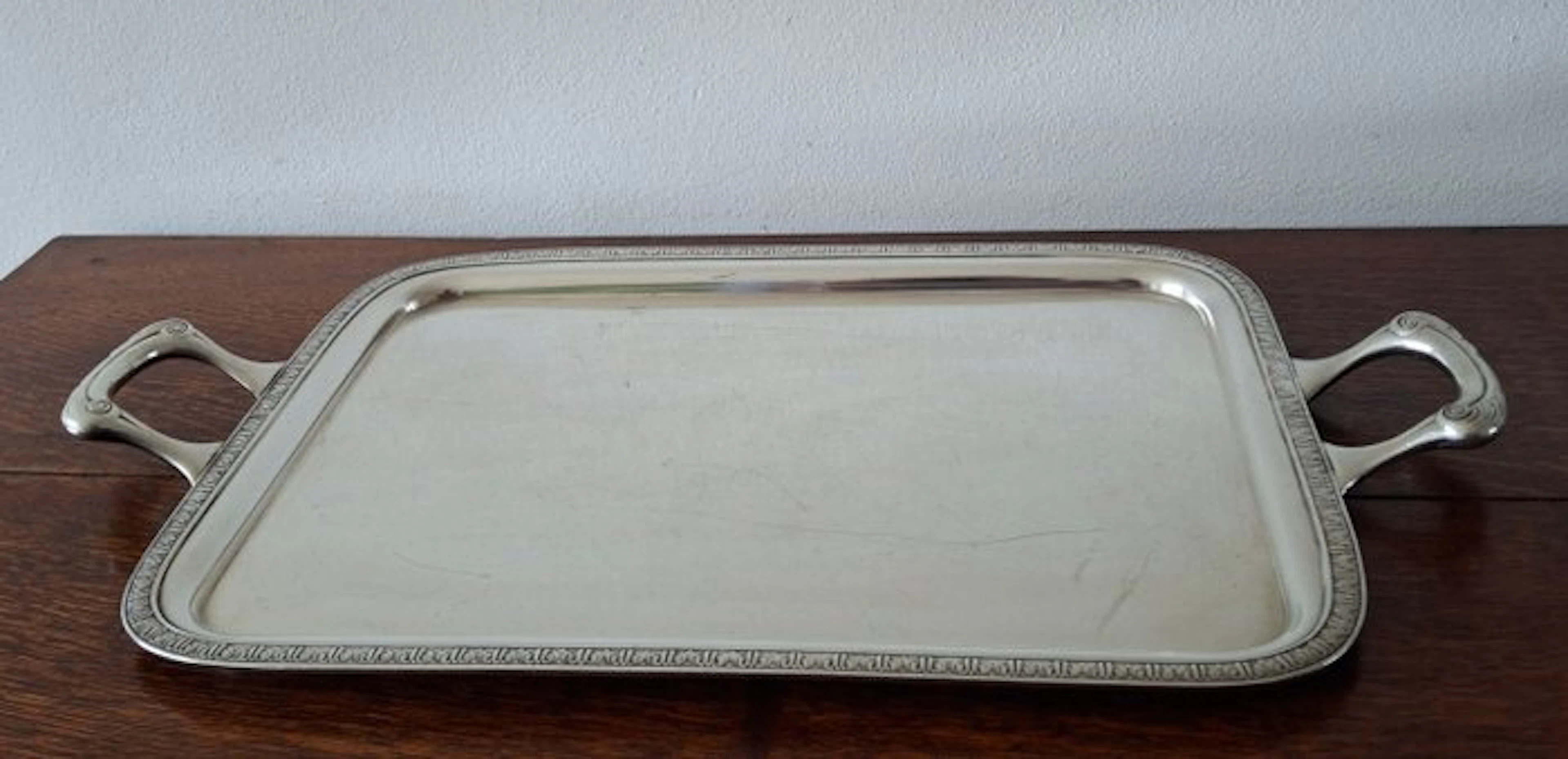 Manning-Bowman Meriden Connecticut - Tray - 2214 - Silver plated brass