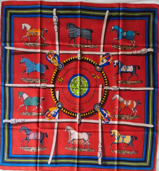 Hermès - COUVERTURES ET TENUES DE JOUR by Jacques Eudel. 1962 - Foulard