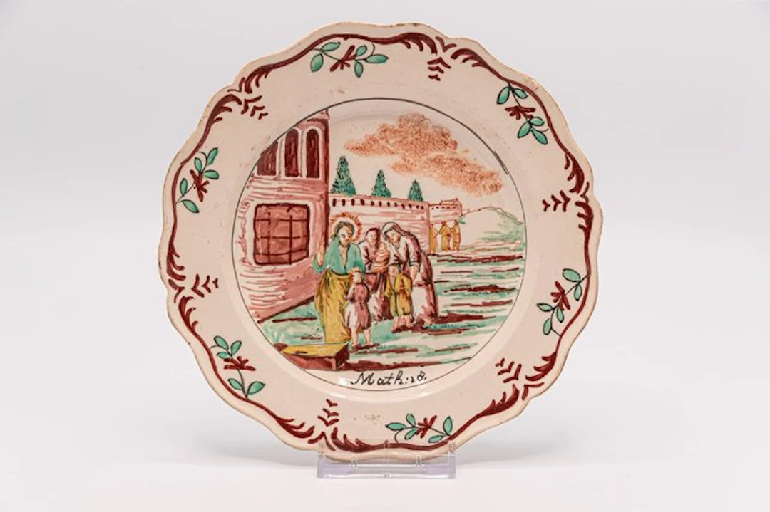 Creamware plate, around 1800, England - Earthenware - 1750-1800