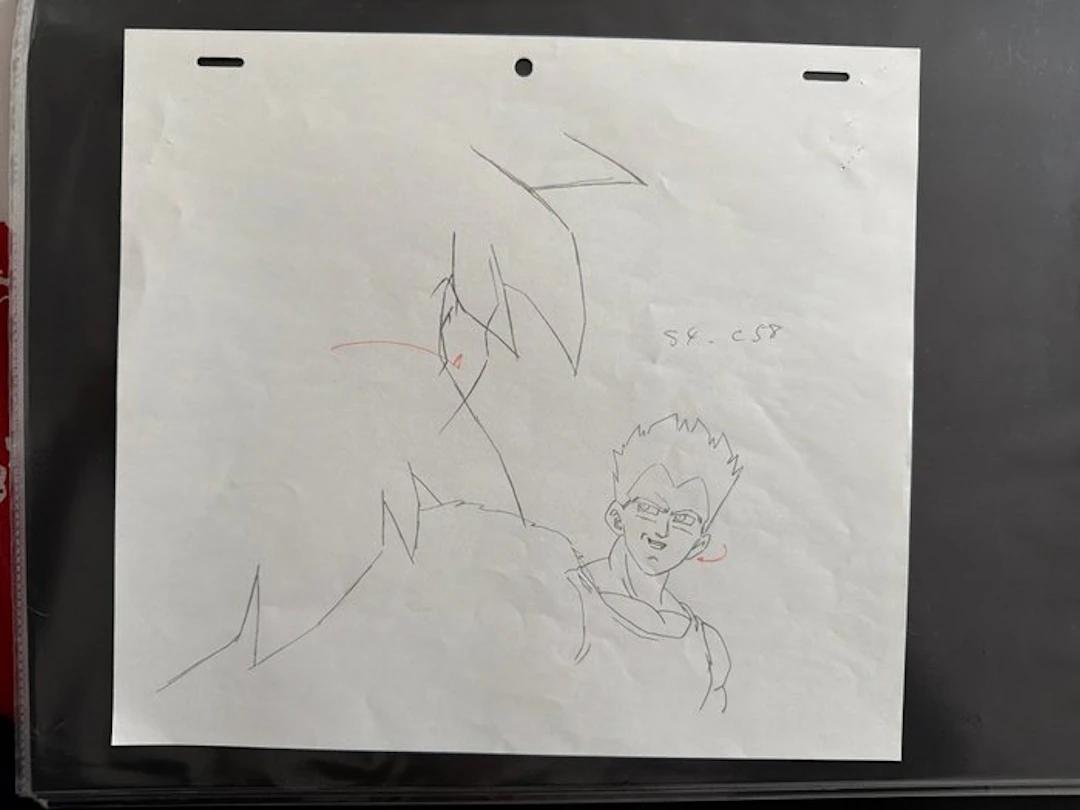 Toei Animation - 1 Original preliminary drawing - Dragon Ball GT