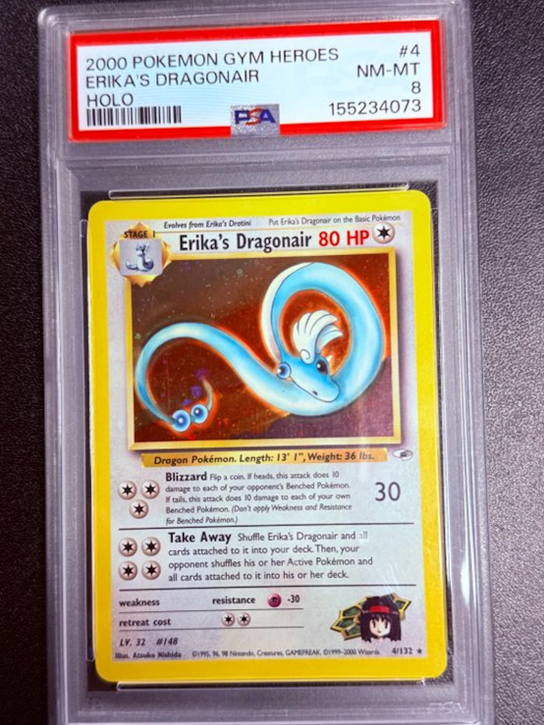 Pokémon - 1 Graded card - Dragonair 4/132 Foil - PSA 8 - WOTC